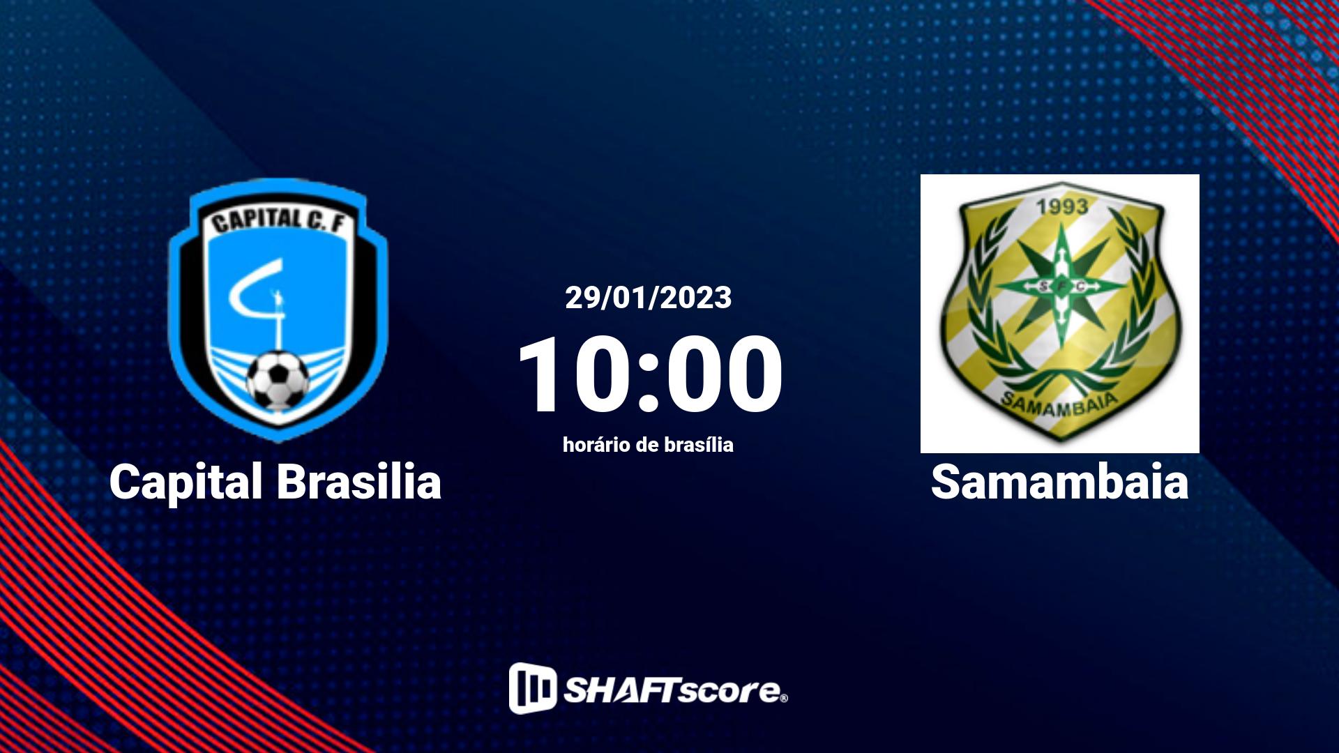 Estatísticas do jogo Capital Brasilia vs Samambaia 29.01 10:00