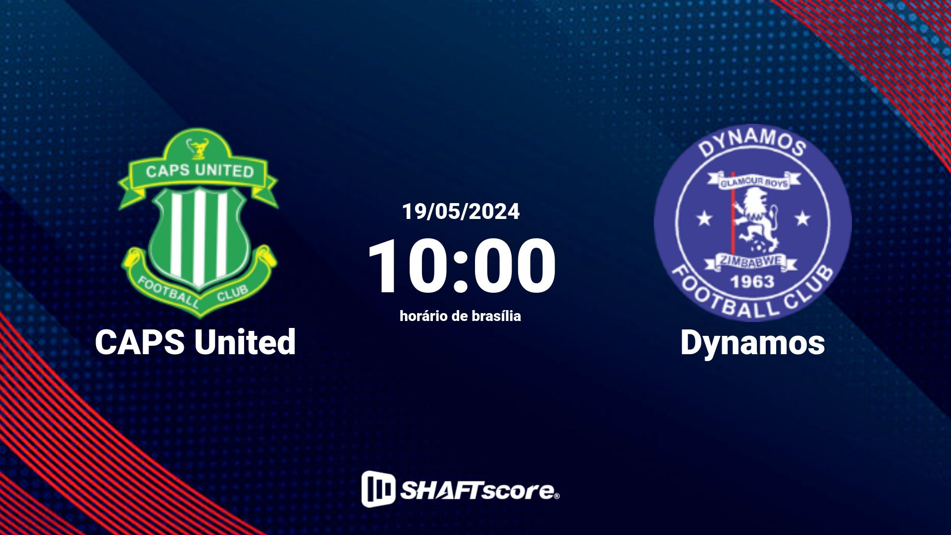 Estatísticas do jogo CAPS United vs Dynamos 19.05 10:00