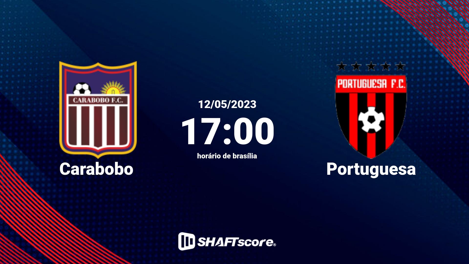 Estatísticas do jogo Carabobo vs Portuguesa 12.05 17:00