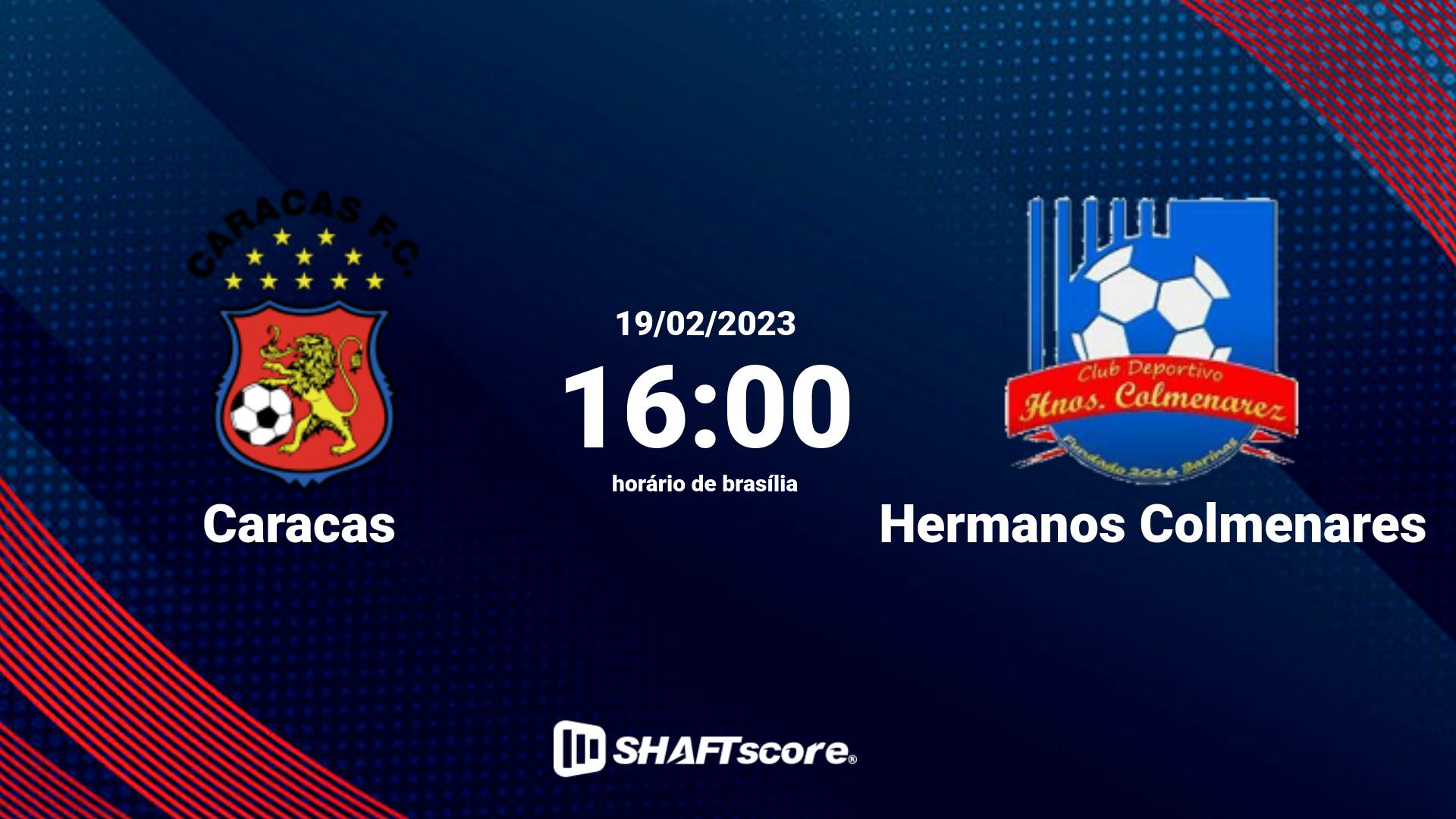 Estatísticas do jogo Caracas vs Hermanos Colmenares 19.02 16:00