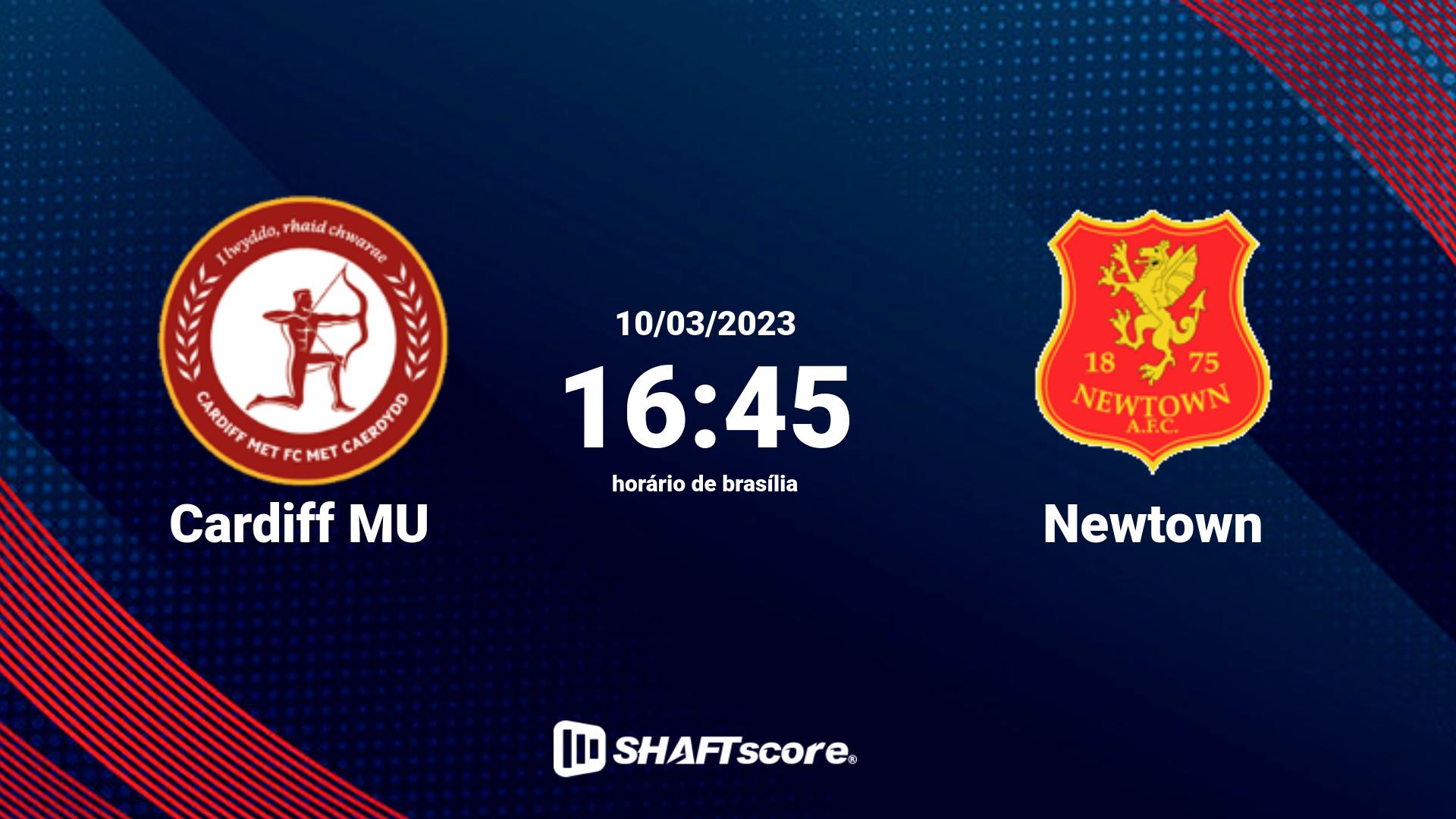 Estatísticas do jogo Cardiff MU vs Newtown 10.03 16:45