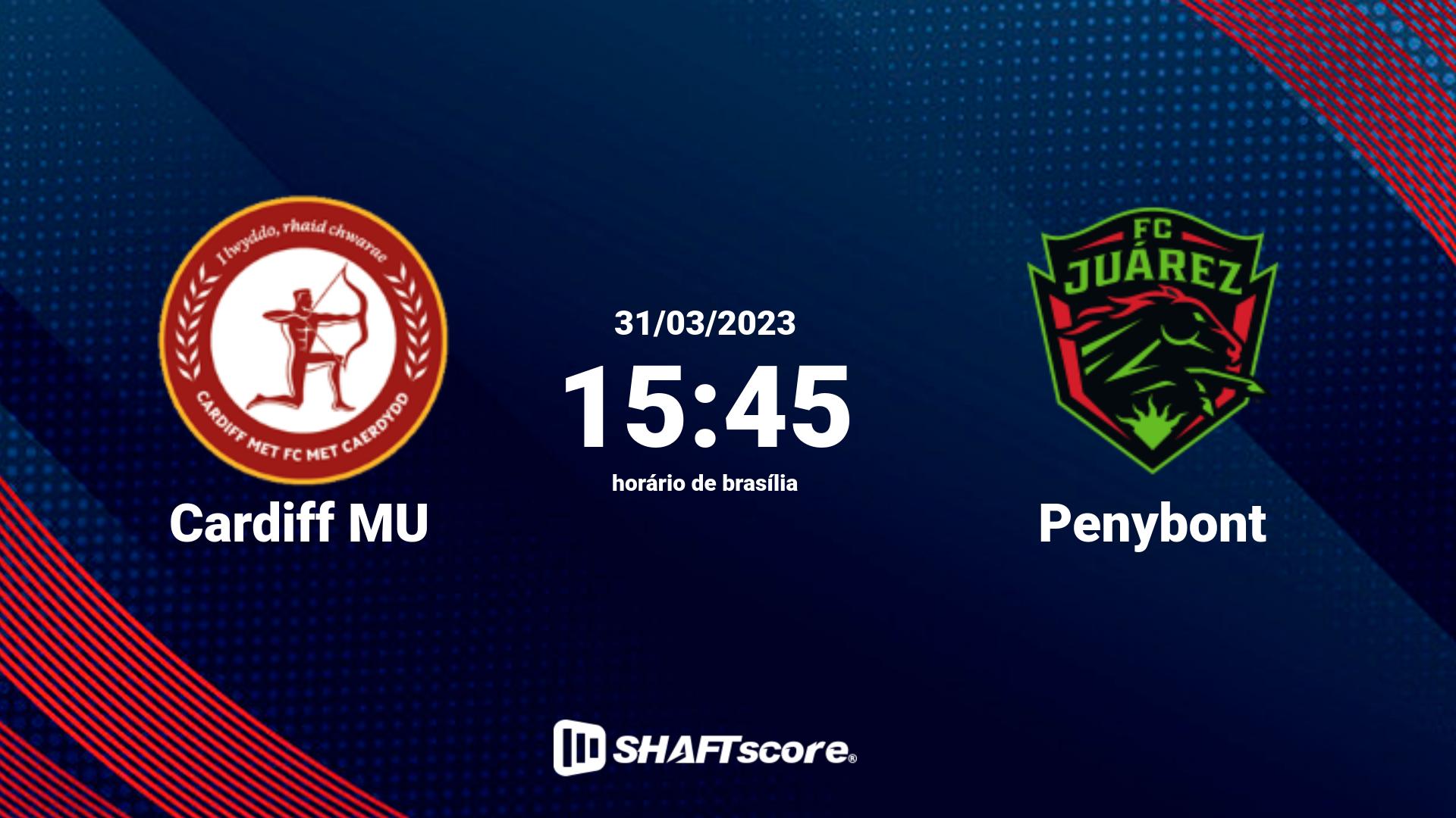 Estatísticas do jogo Cardiff MU vs Penybont 31.03 15:45