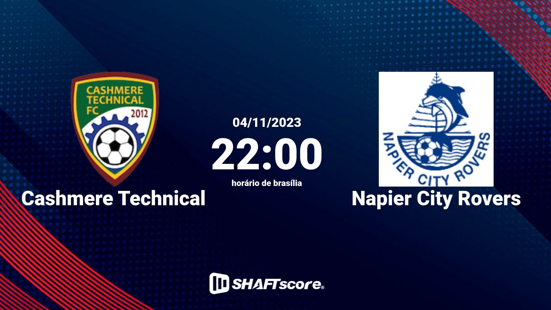 Estatísticas do jogo Cashmere Technical vs Napier City Rovers 04.11 22:00