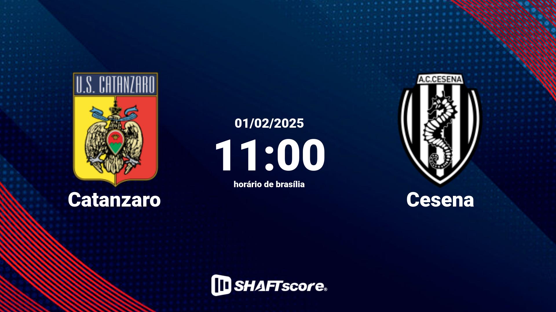 Estatísticas do jogo Catanzaro vs Cesena 01.02 11:00