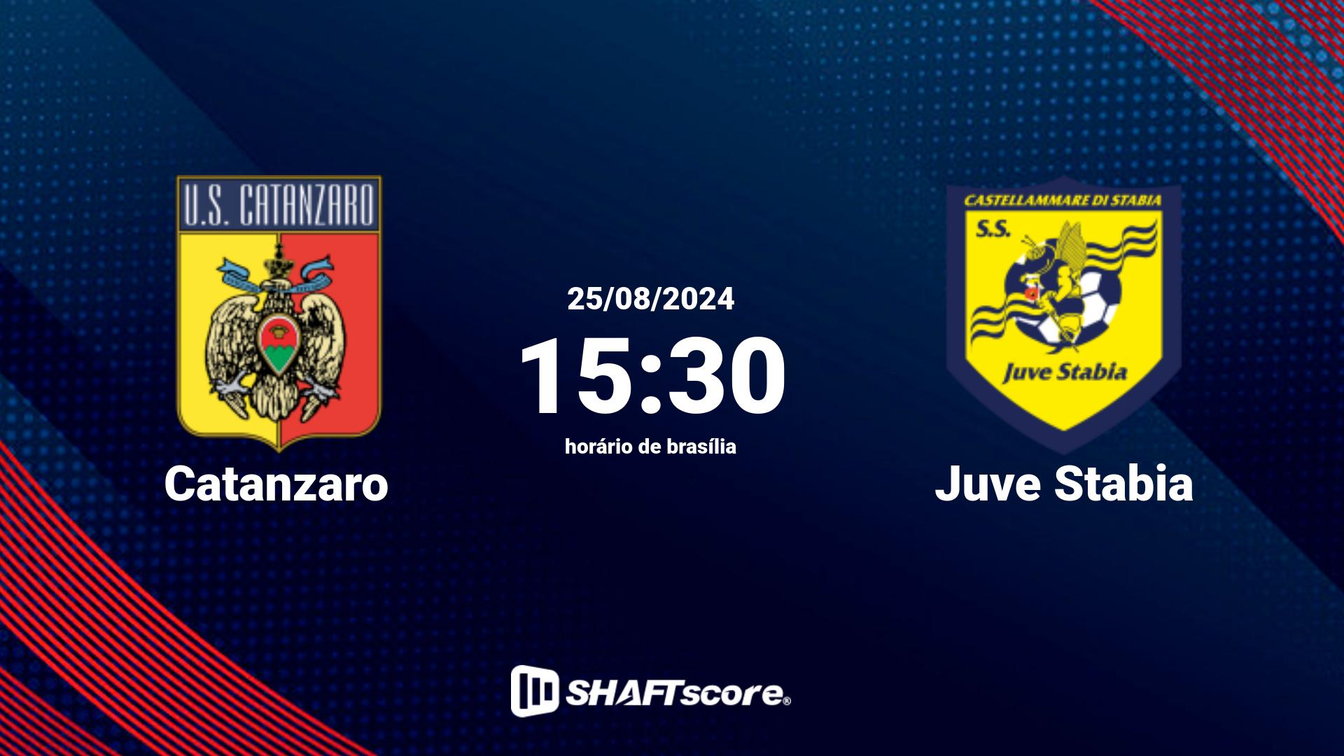 Estatísticas do jogo Catanzaro vs Juve Stabia 25.08 15:30