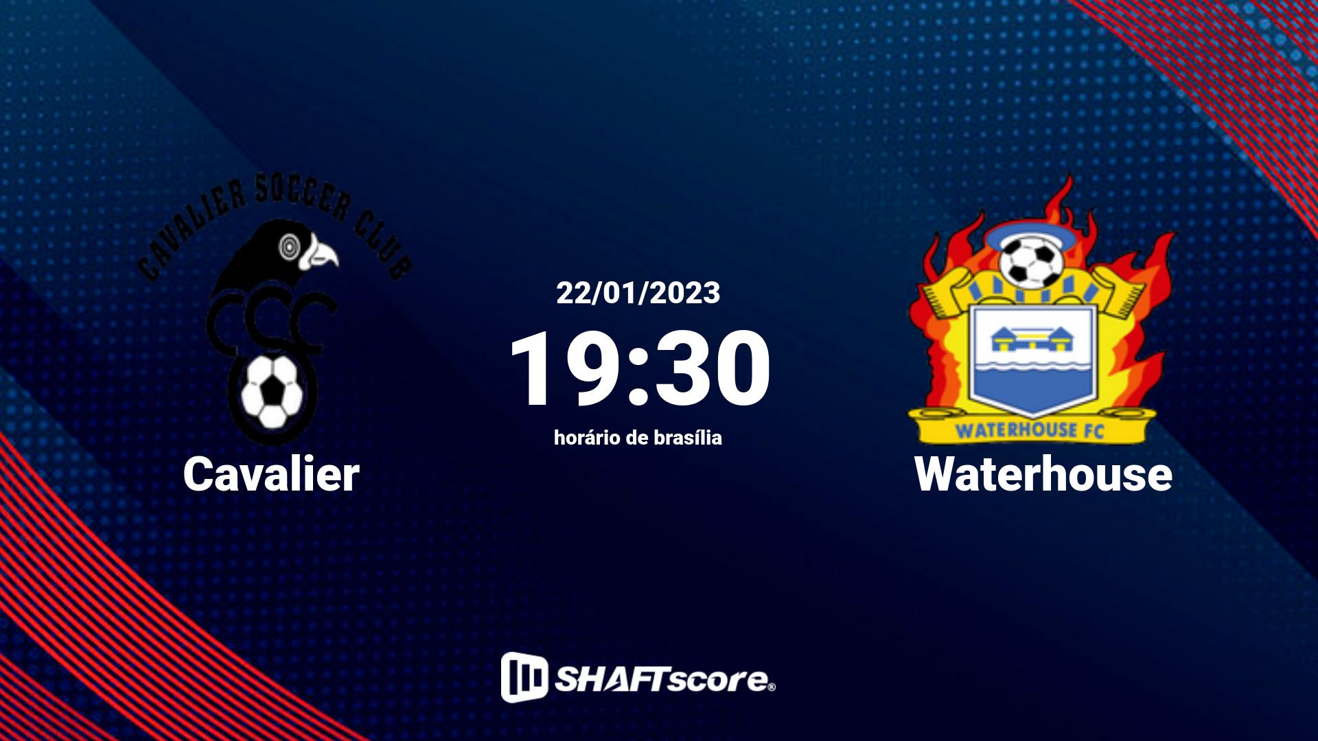 Estatísticas do jogo Cavalier vs Waterhouse 22.01 19:30