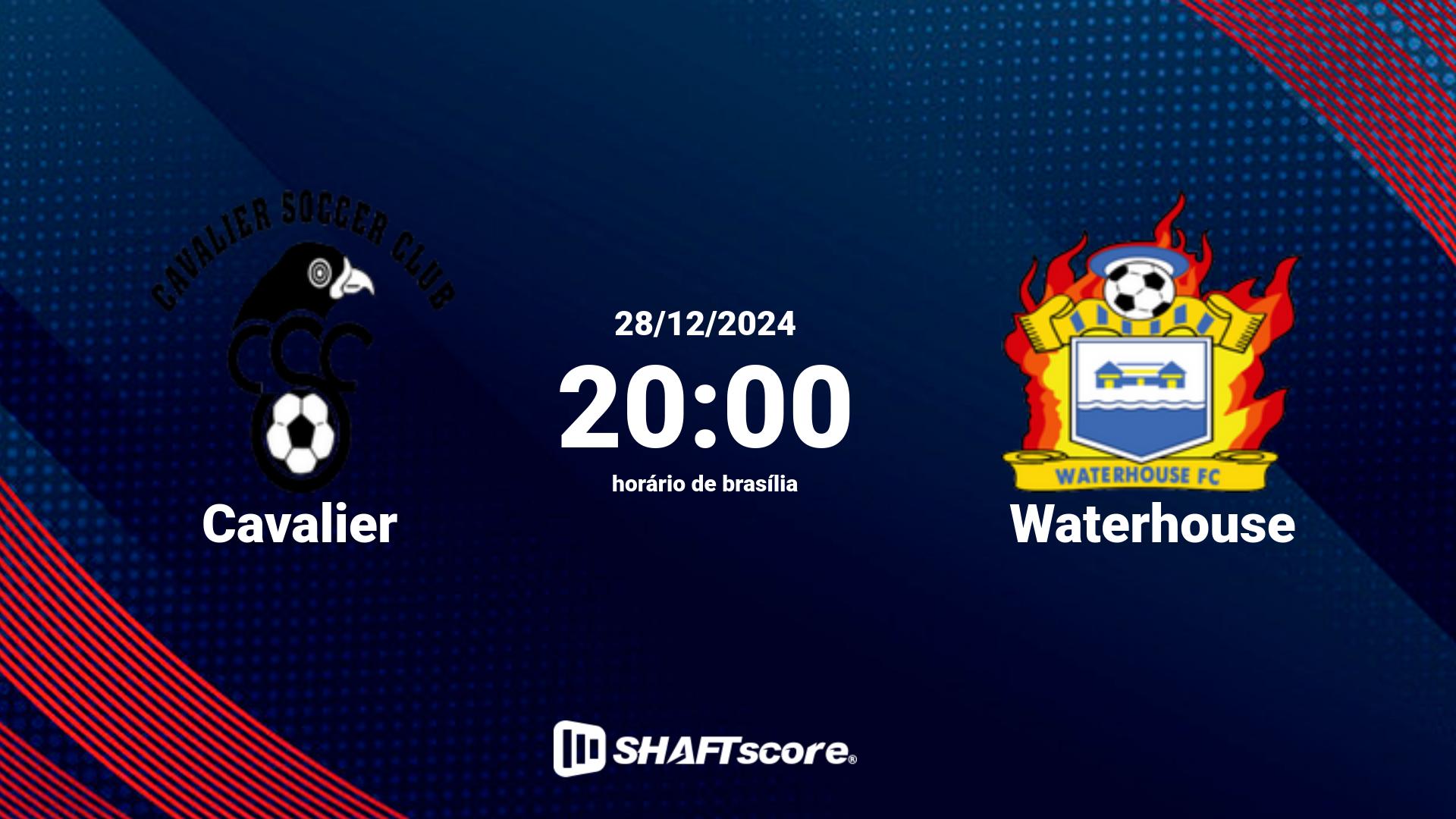 Estatísticas do jogo Cavalier vs Waterhouse 28.12 20:00