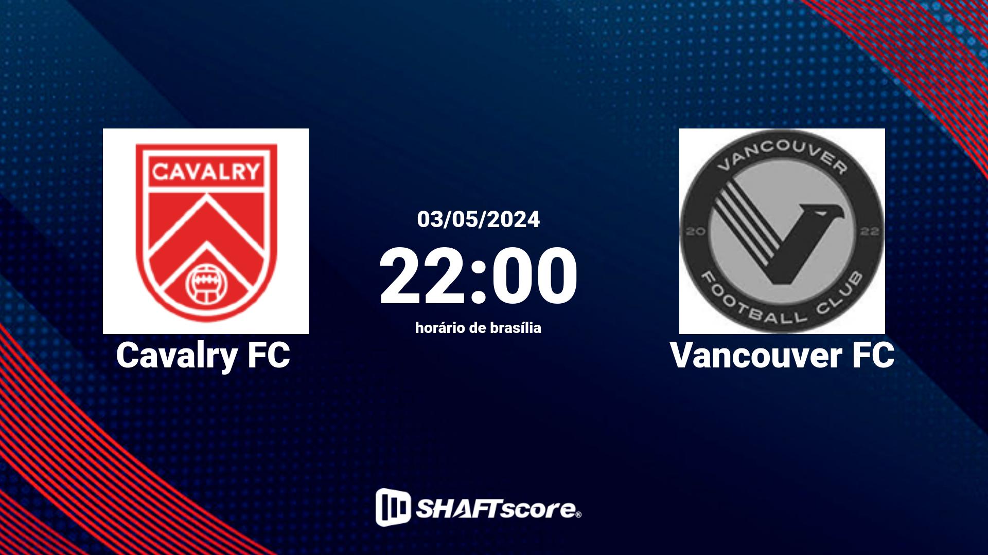 Estatísticas do jogo Cavalry FC vs Vancouver FC 03.05 22:00