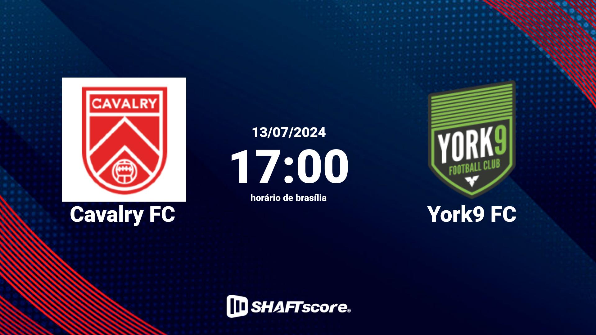 Estatísticas do jogo Cavalry FC vs York9 FC 13.07 17:00