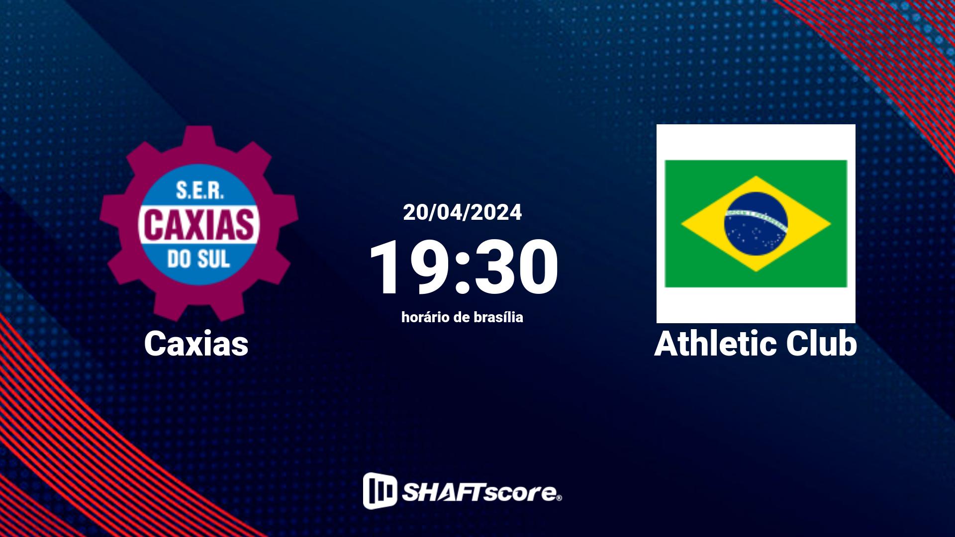 Estatísticas do jogo Caxias vs Athletic Club 20.04 19:30