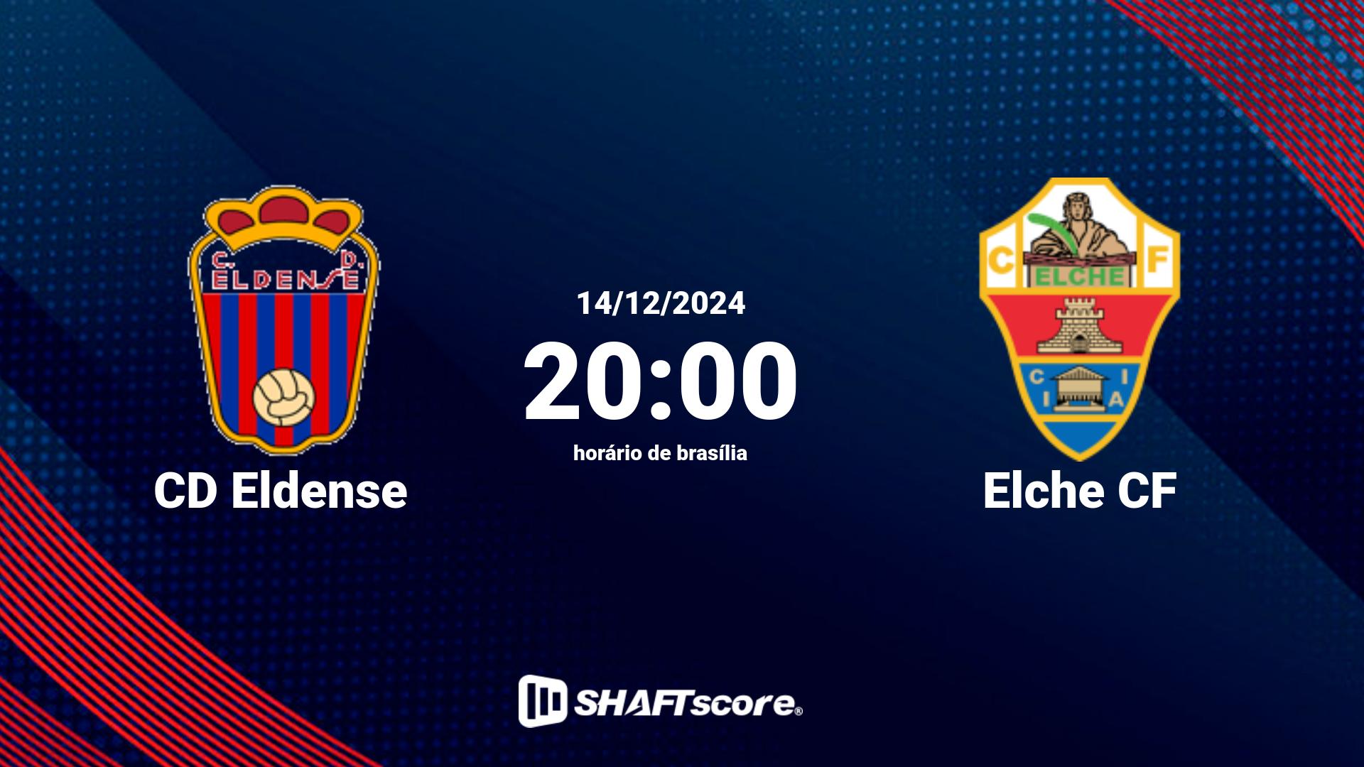 Estatísticas do jogo CD Eldense vs Elche CF 14.12 20:00