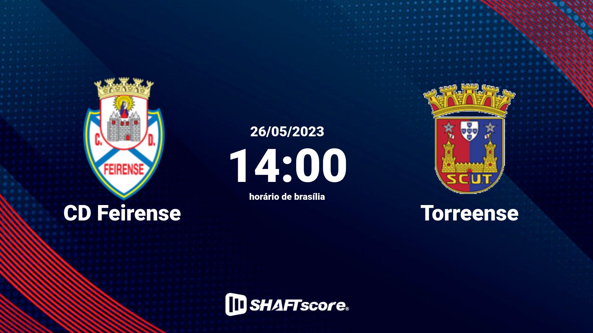 Estatísticas do jogo CD Feirense vs Torreense 26.05 14:00