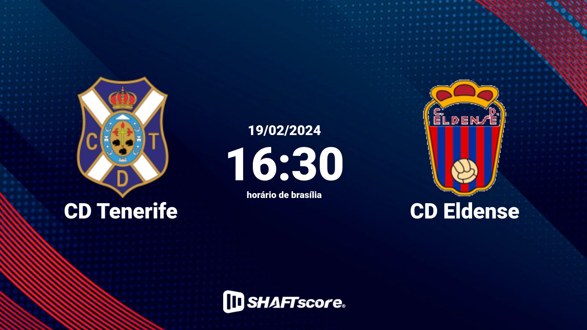 Estatísticas do jogo CD Tenerife vs CD Eldense 19.02 16:30