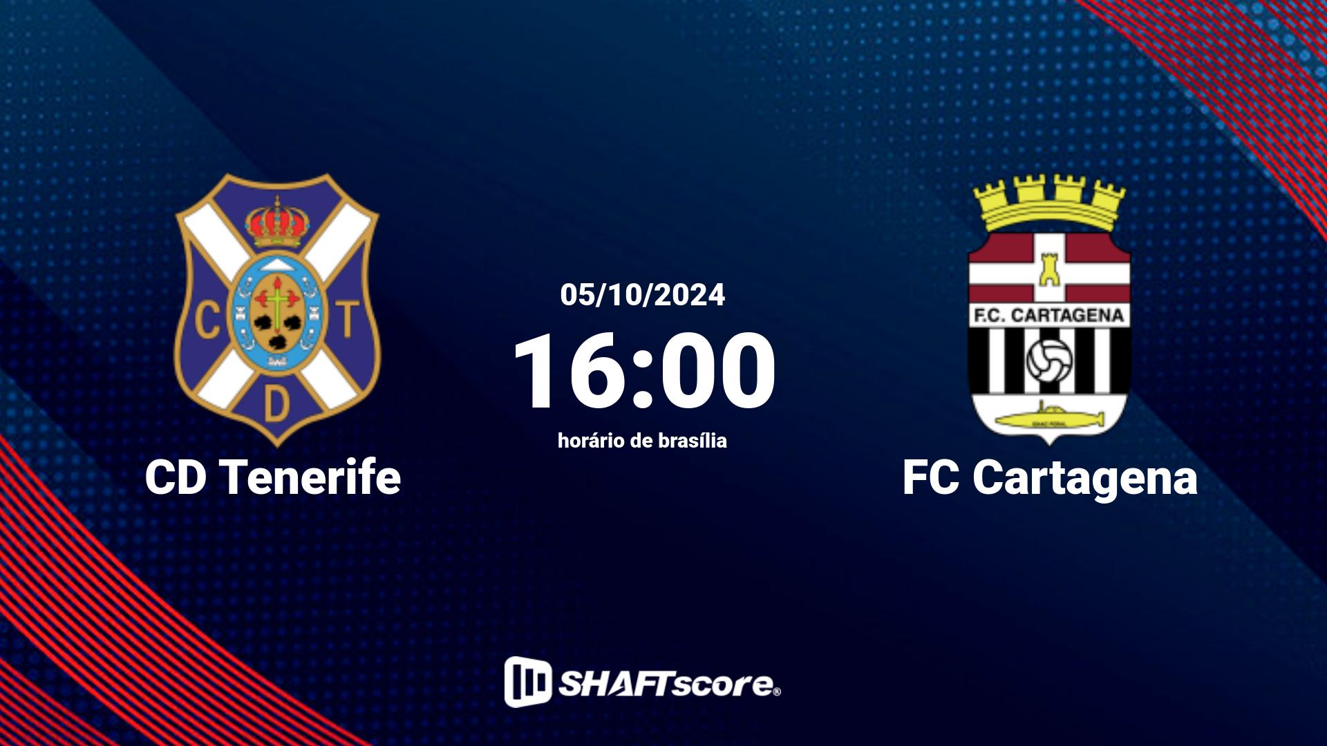 Estatísticas do jogo CD Tenerife vs FC Cartagena 05.10 16:00