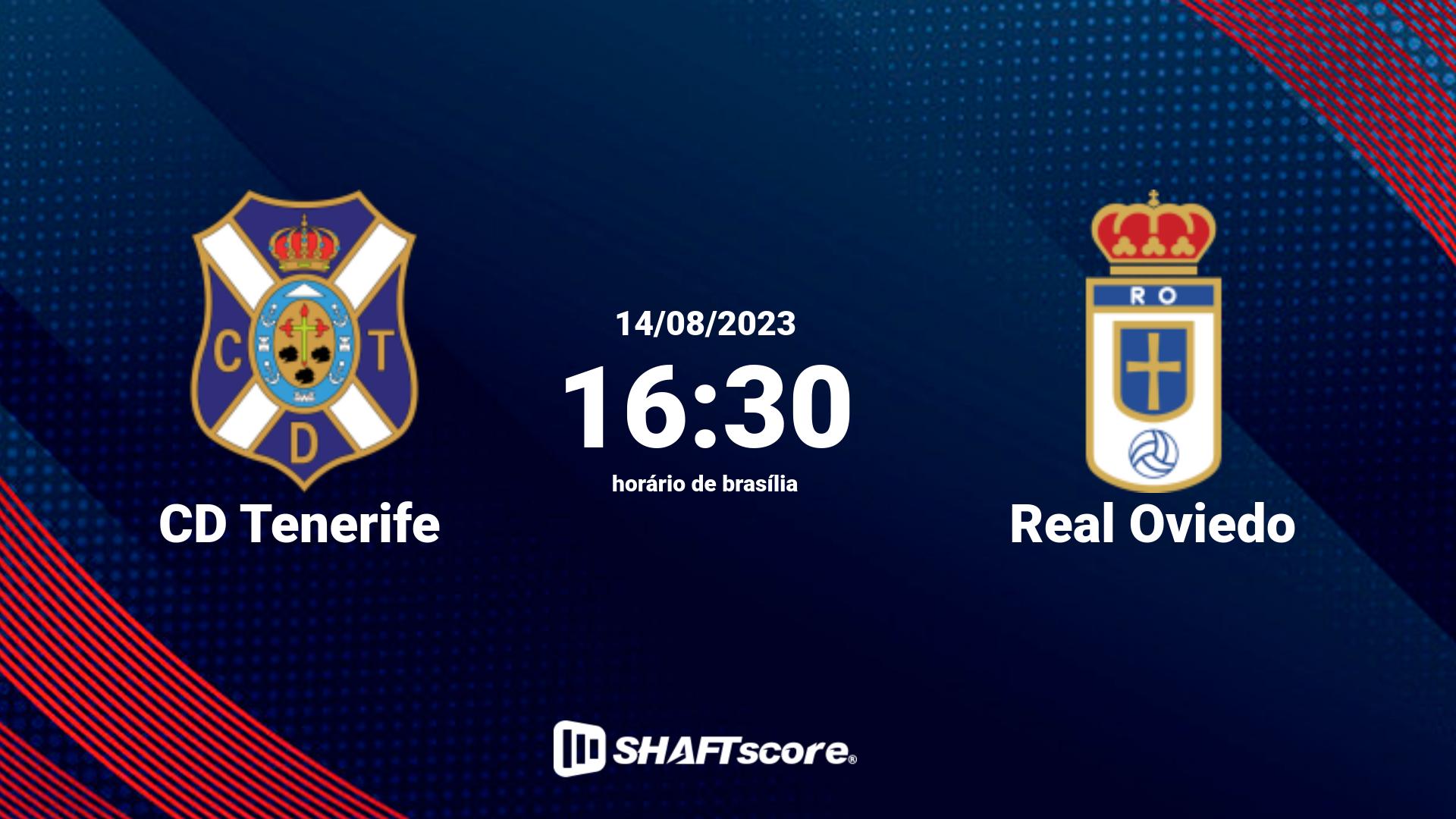 Estatísticas do jogo CD Tenerife vs Real Oviedo 14.08 16:30