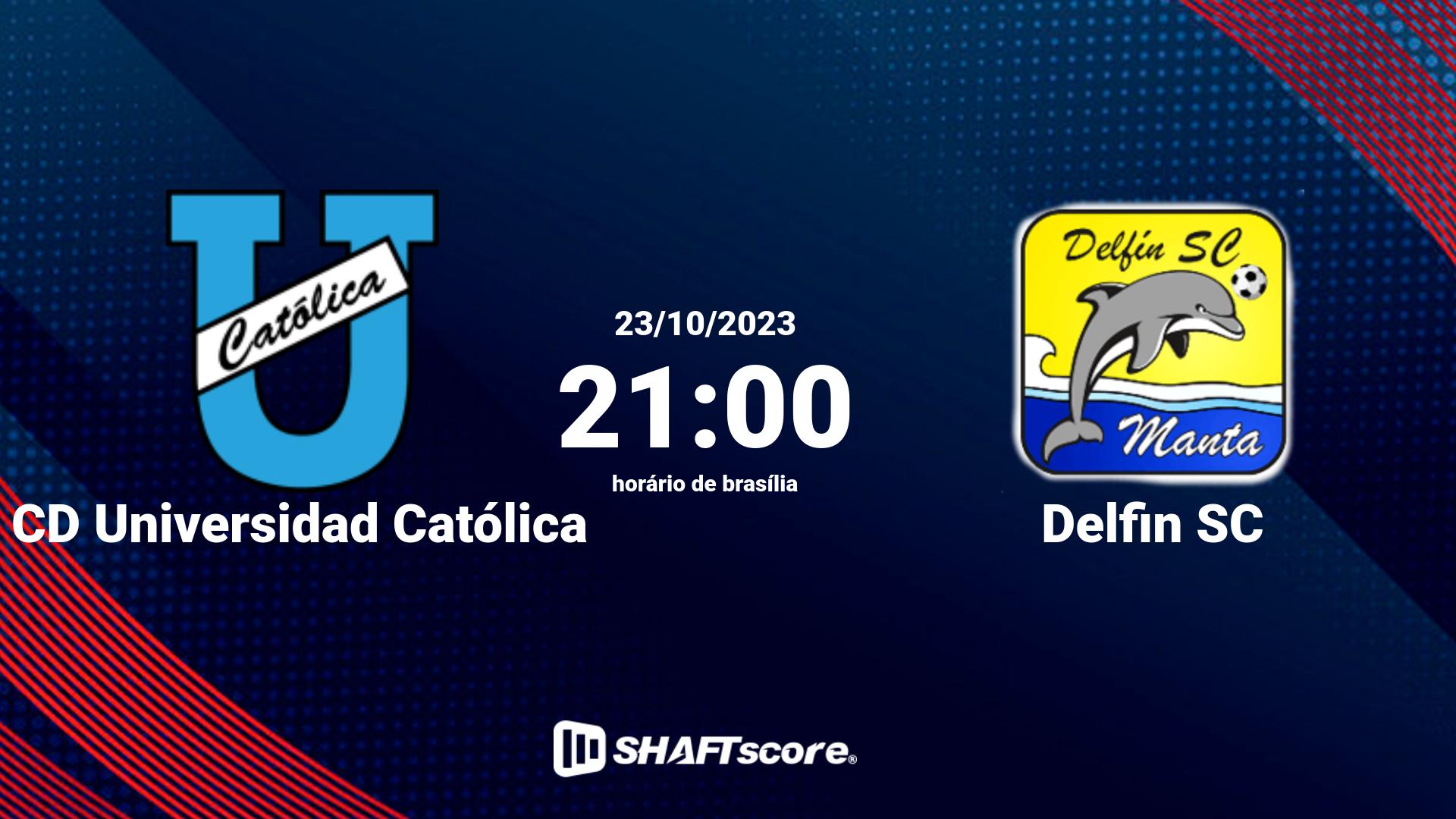 Estatísticas do jogo CD Universidad Católica vs Delfin SC 23.10 21:00