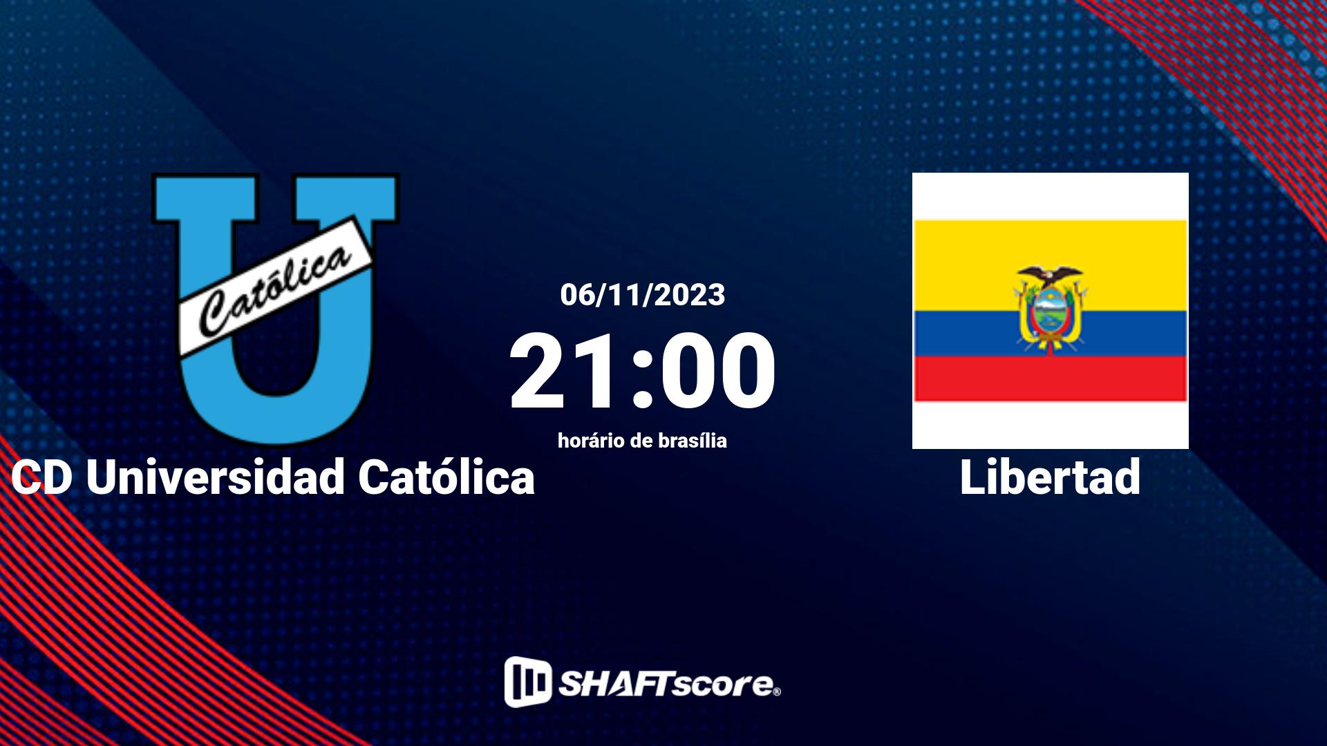 Estatísticas do jogo CD Universidad Católica vs Libertad 06.11 21:00