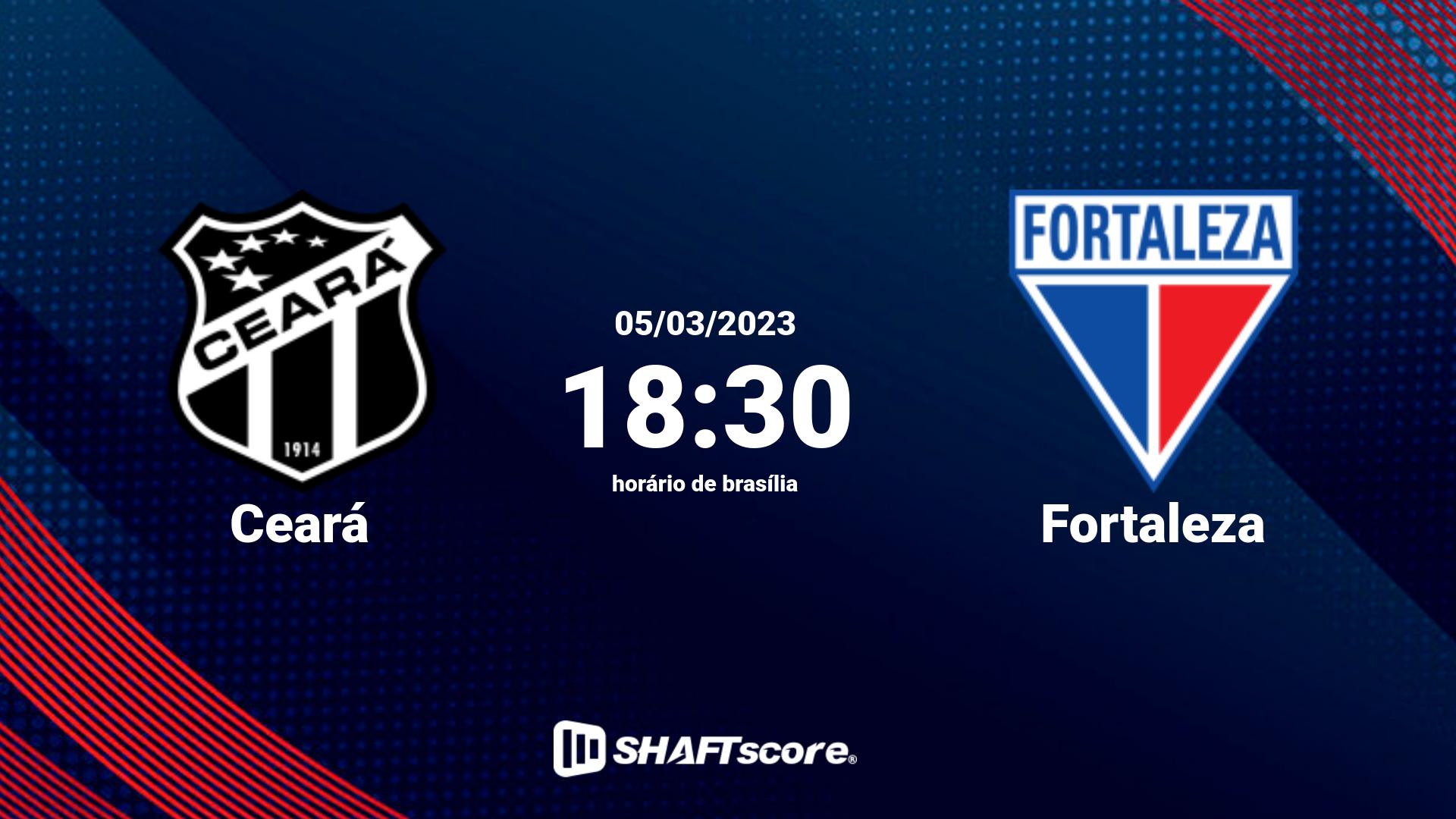 Estatísticas do jogo Ceará vs Fortaleza 05.03 18:30