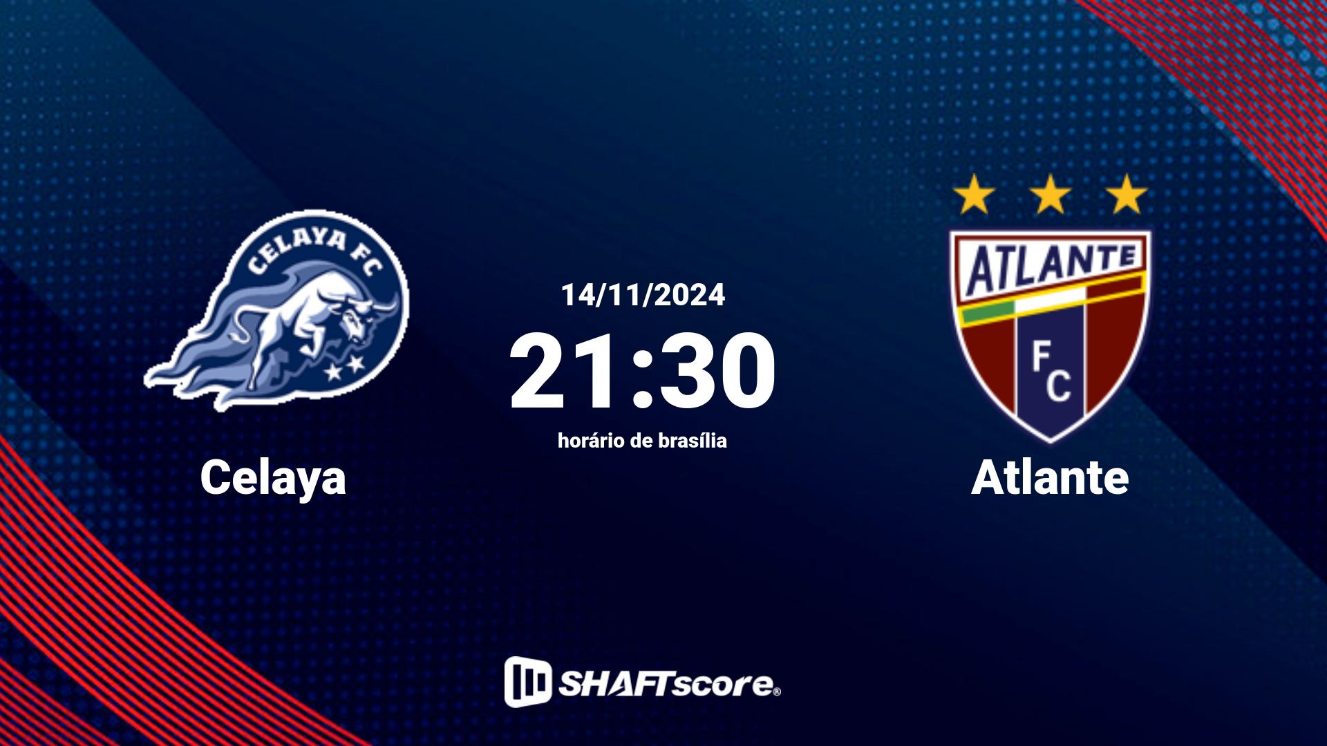 Estatísticas do jogo Celaya vs Atlante 14.11 21:30