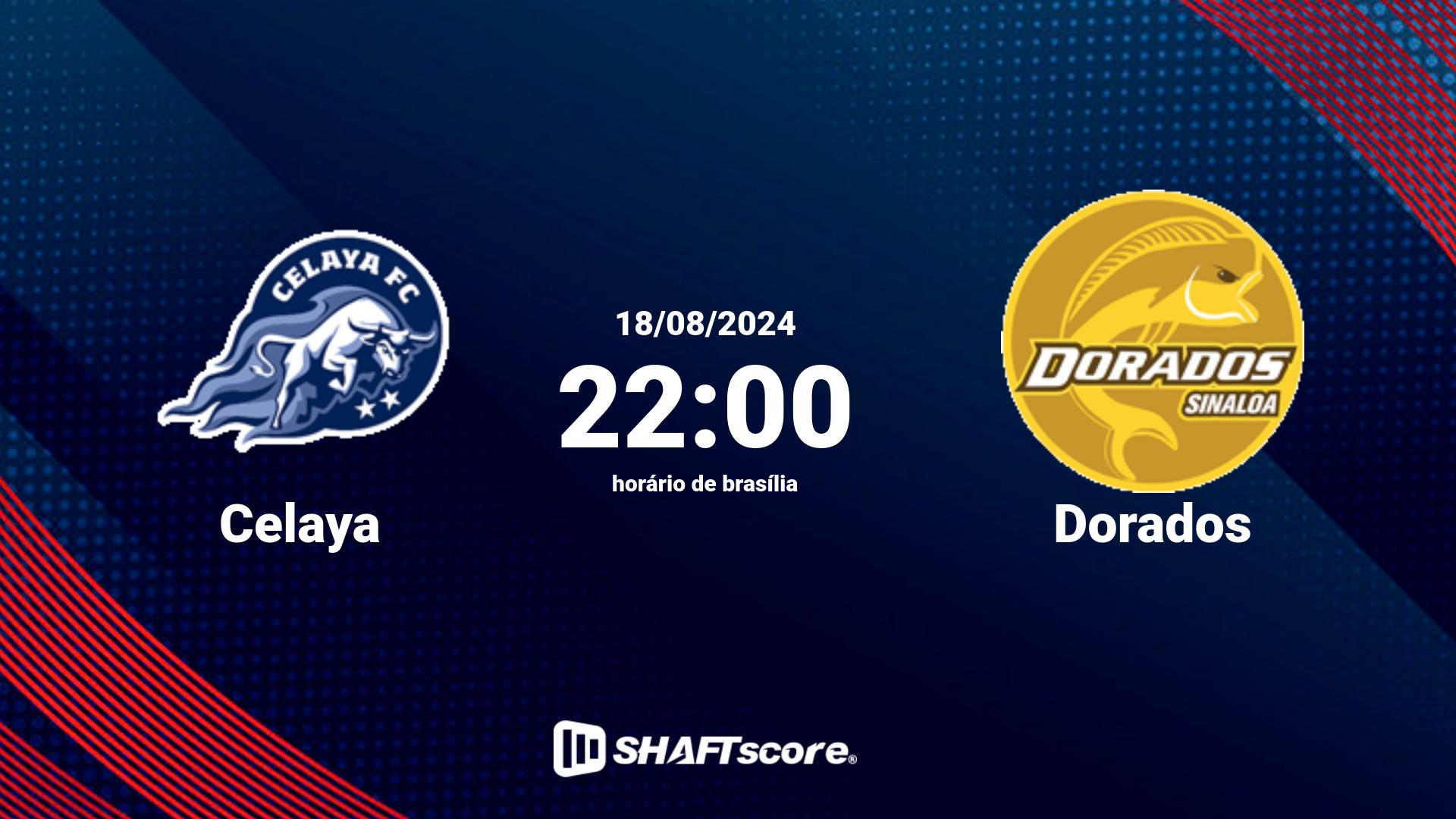 Estatísticas do jogo Celaya vs Dorados 18.08 22:00