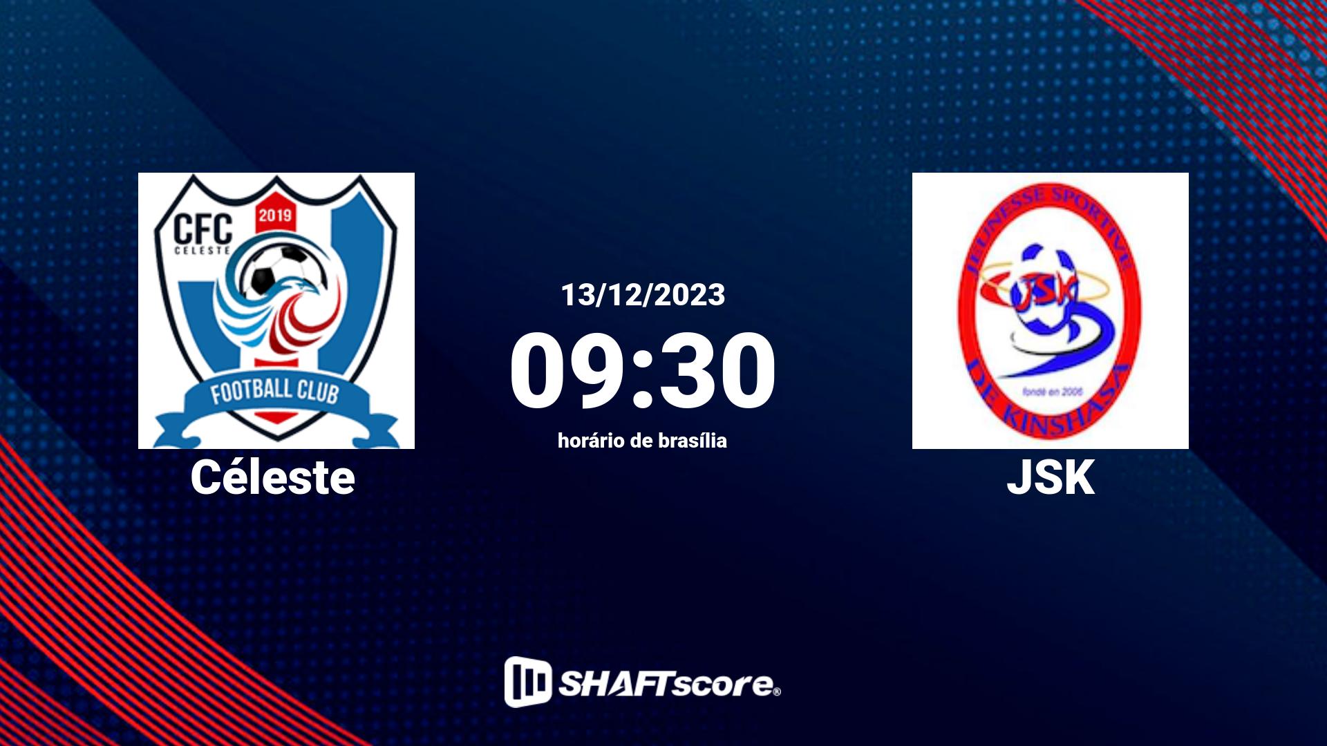 Estatísticas do jogo Céleste vs JSK 13.12 09:30