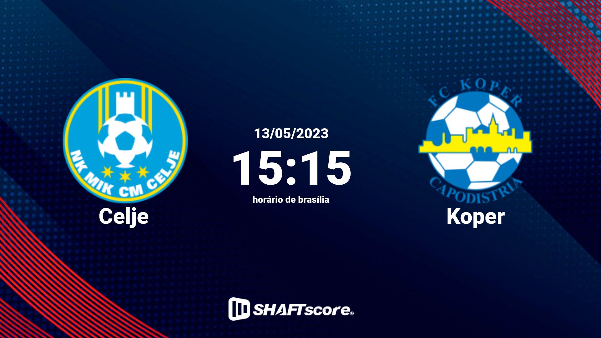 Estatísticas do jogo Celje vs Koper 13.05 15:15