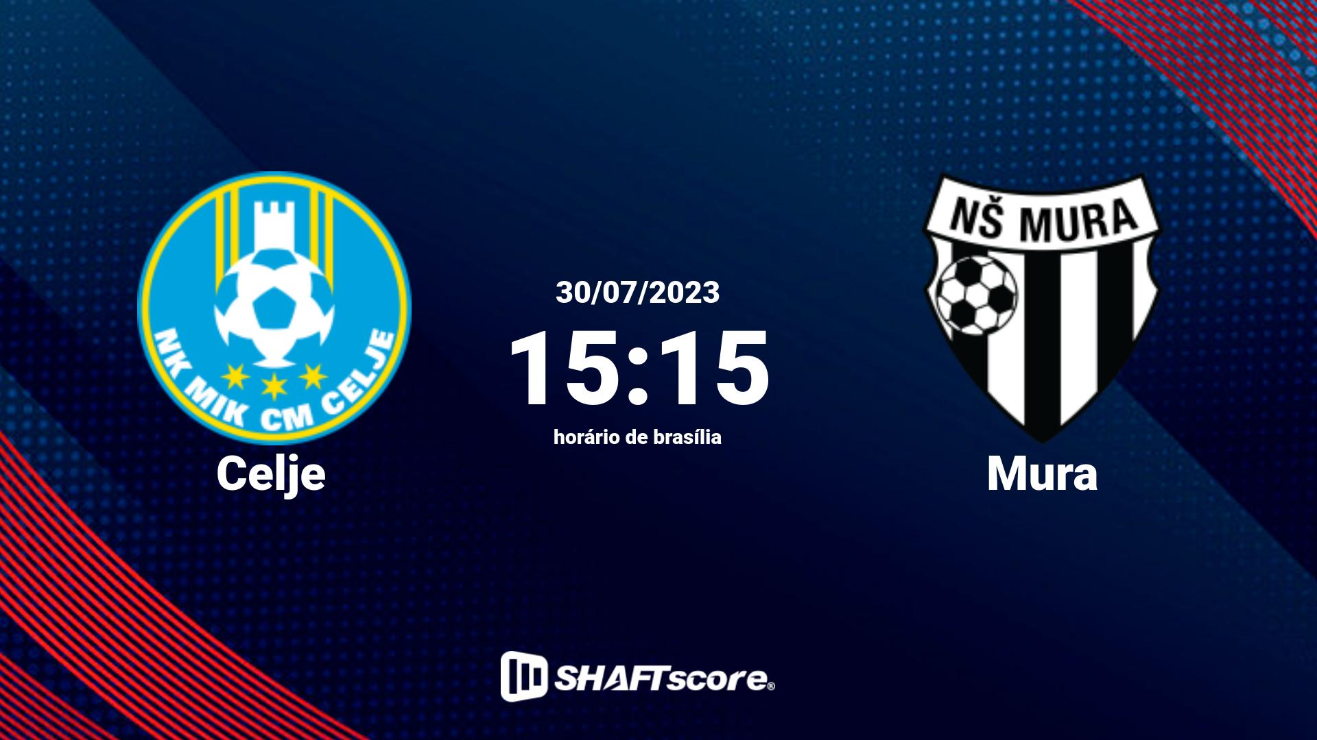 Estatísticas do jogo Celje vs Mura 30.07 15:15