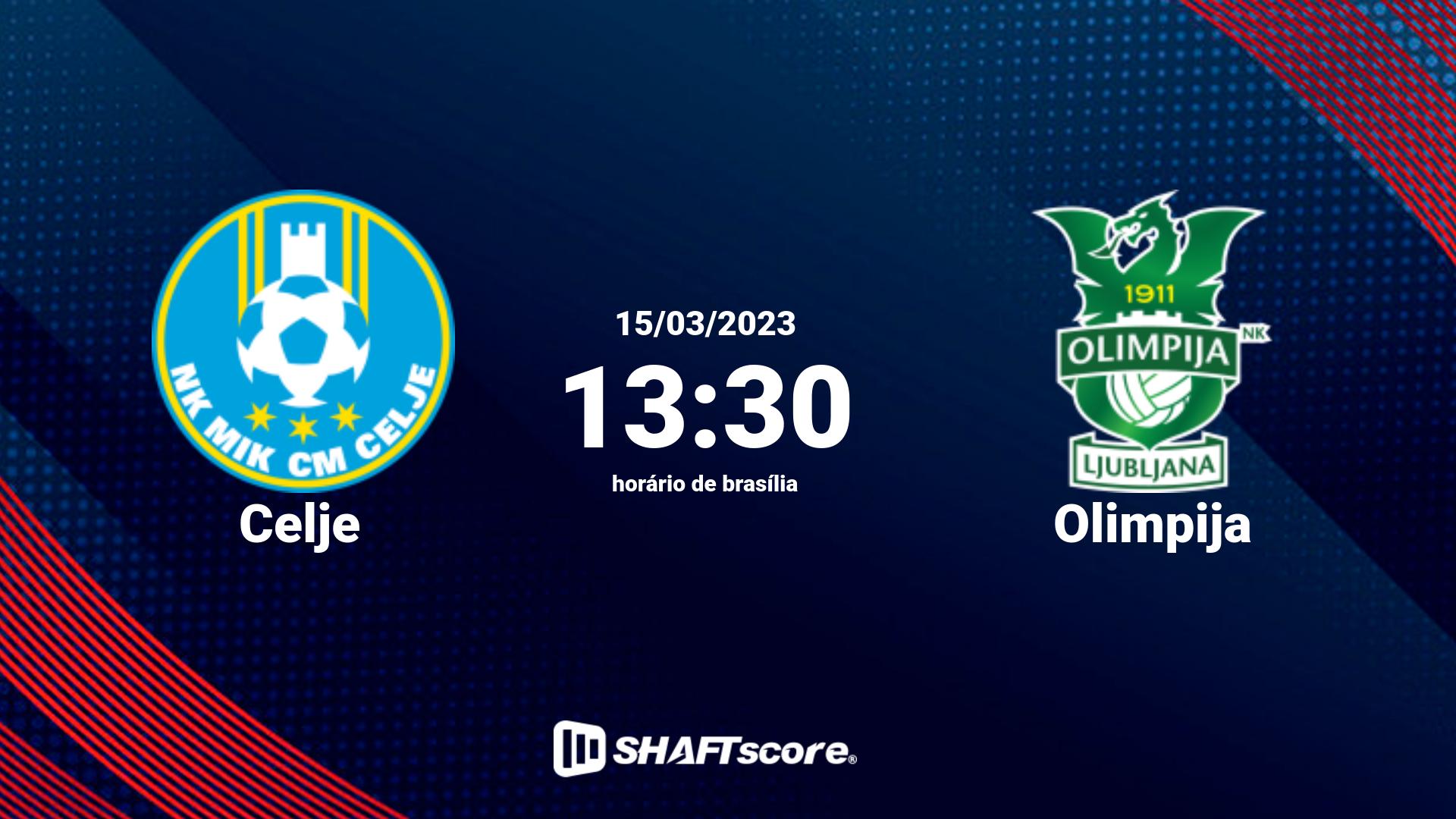 Estatísticas do jogo Celje vs Olimpija 15.03 13:30