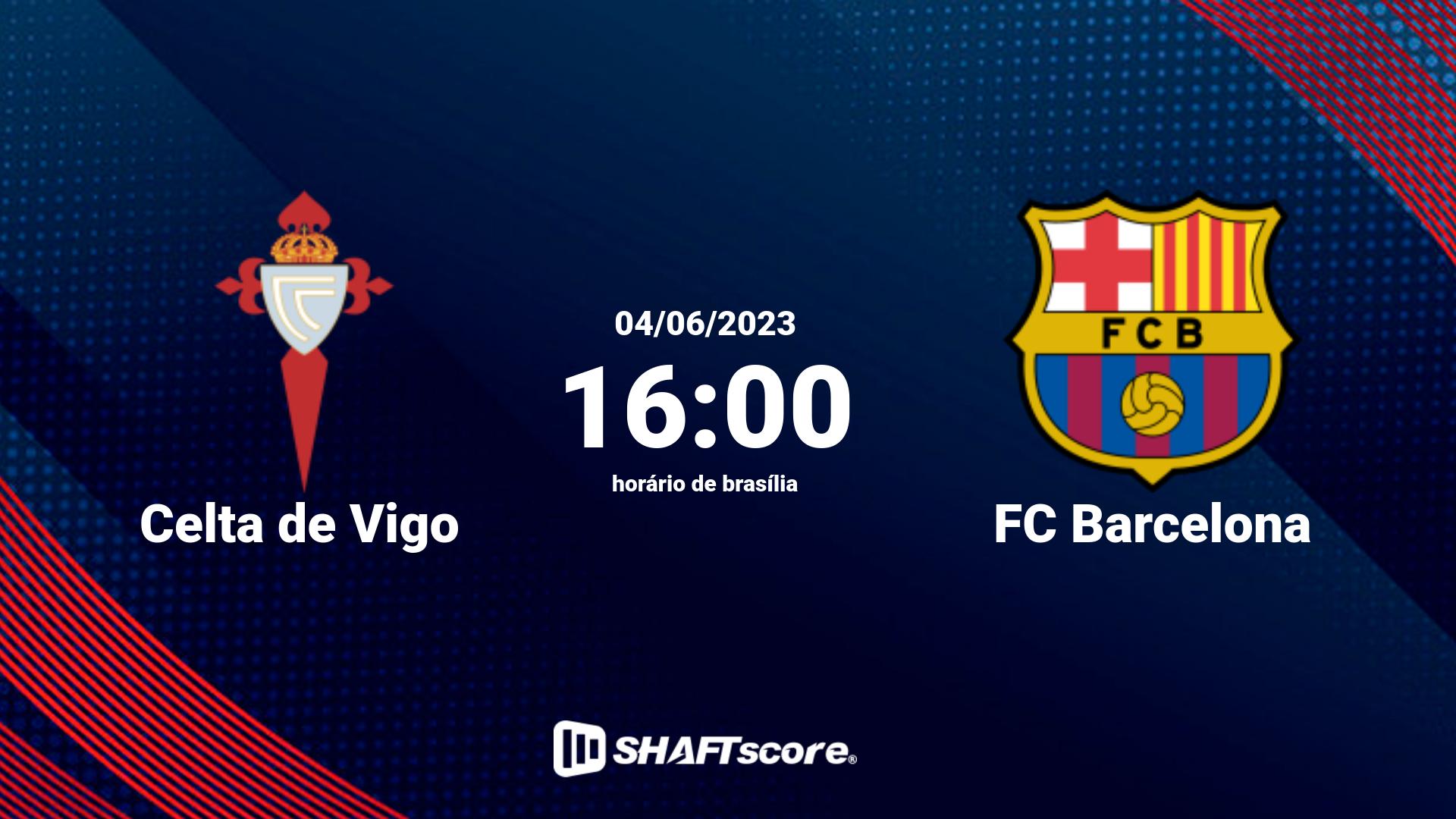 Estatísticas do jogo Celta de Vigo vs FC Barcelona 04.06 16:00