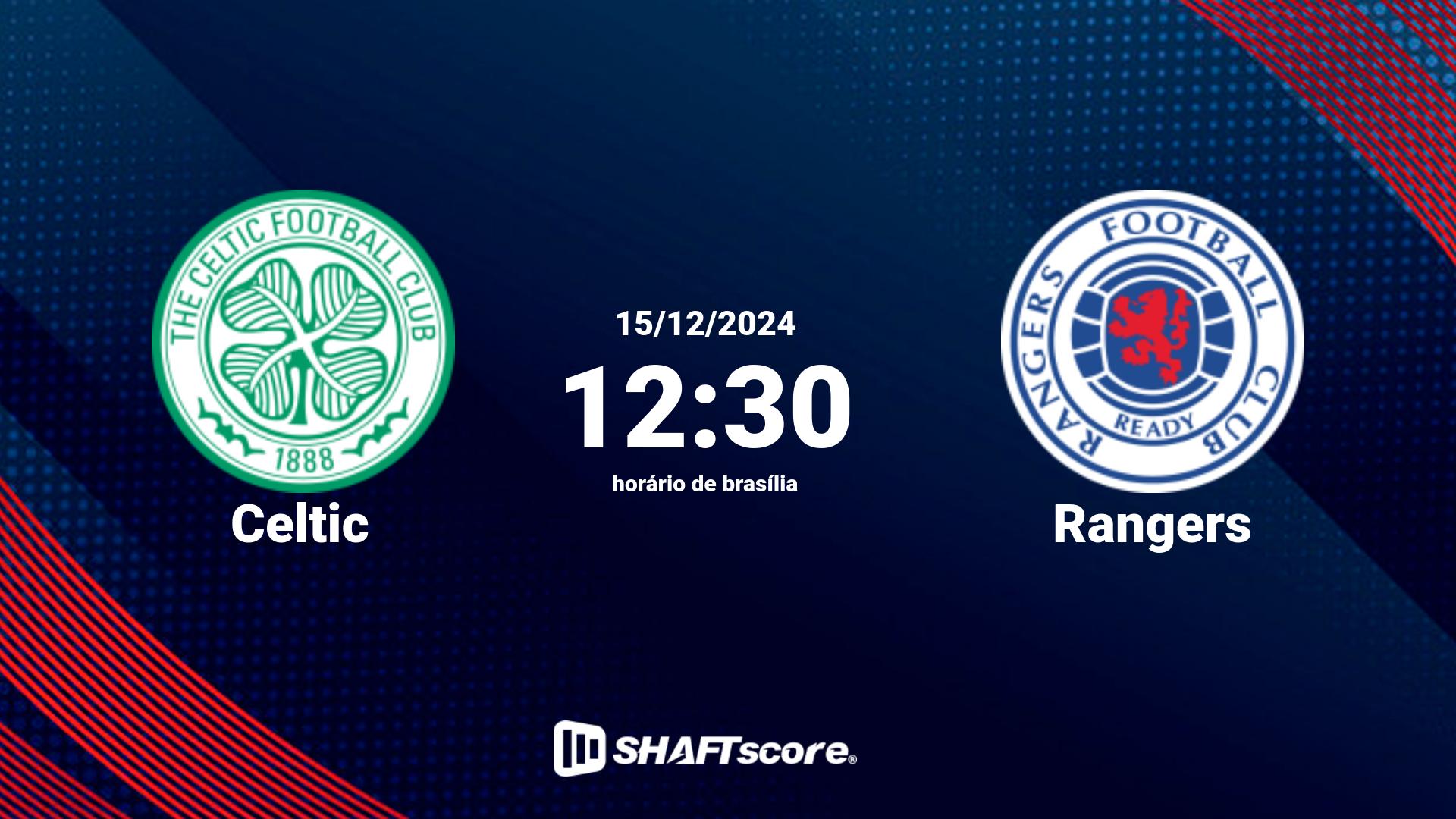 Estatísticas do jogo Celtic vs Rangers 15.12 12:30