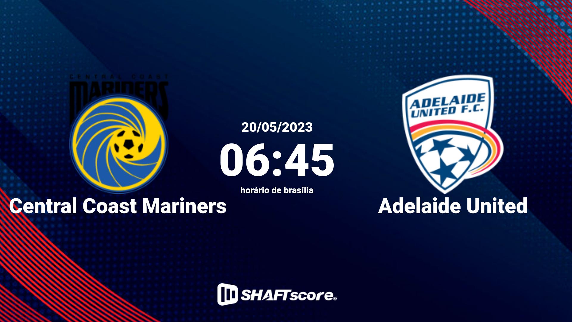 Estatísticas do jogo Central Coast Mariners vs Adelaide United 20.05 06:45