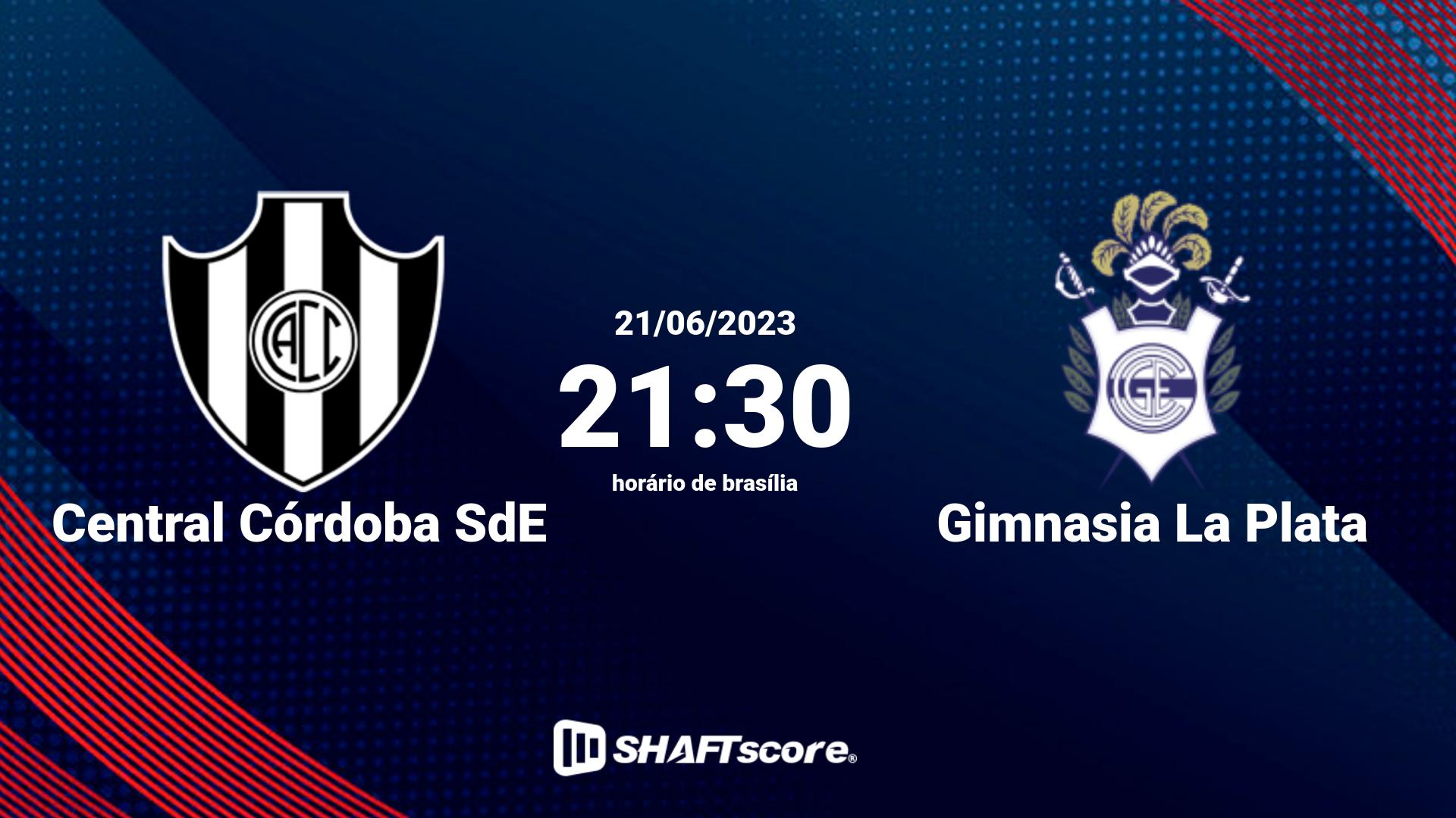 Estatísticas do jogo Central Córdoba SdE vs Gimnasia La Plata 21.06 21:30