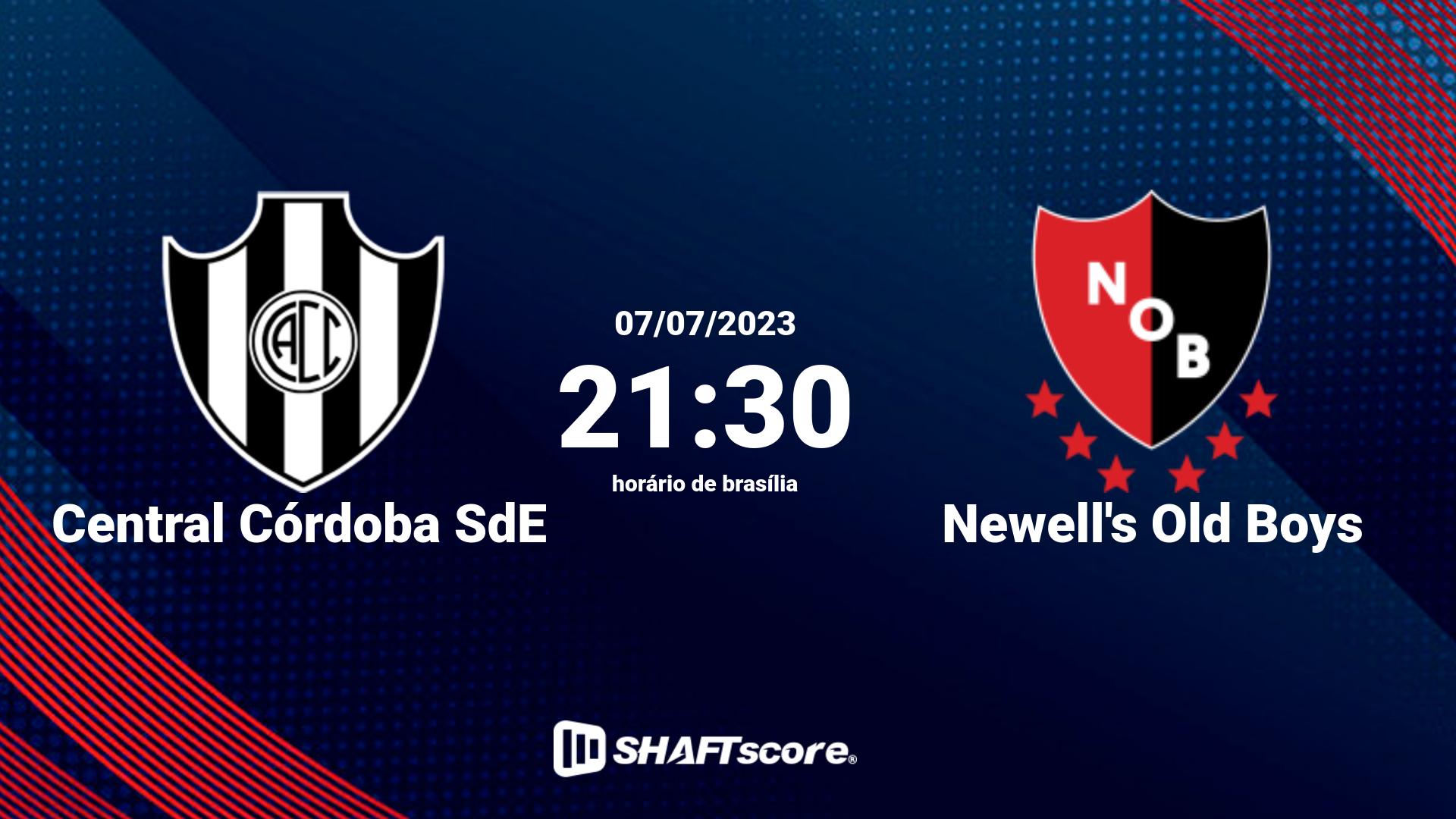 Estatísticas do jogo Central Córdoba SdE vs Newell's Old Boys 07.07 21:30