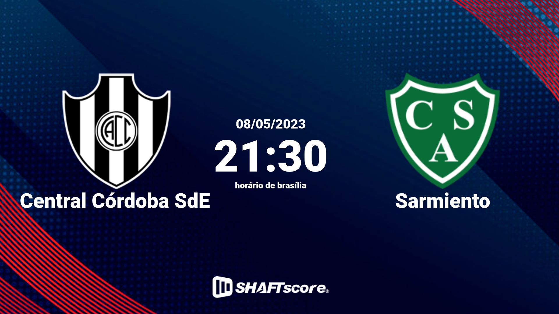 Estatísticas do jogo Central Córdoba SdE vs Sarmiento 08.05 21:30