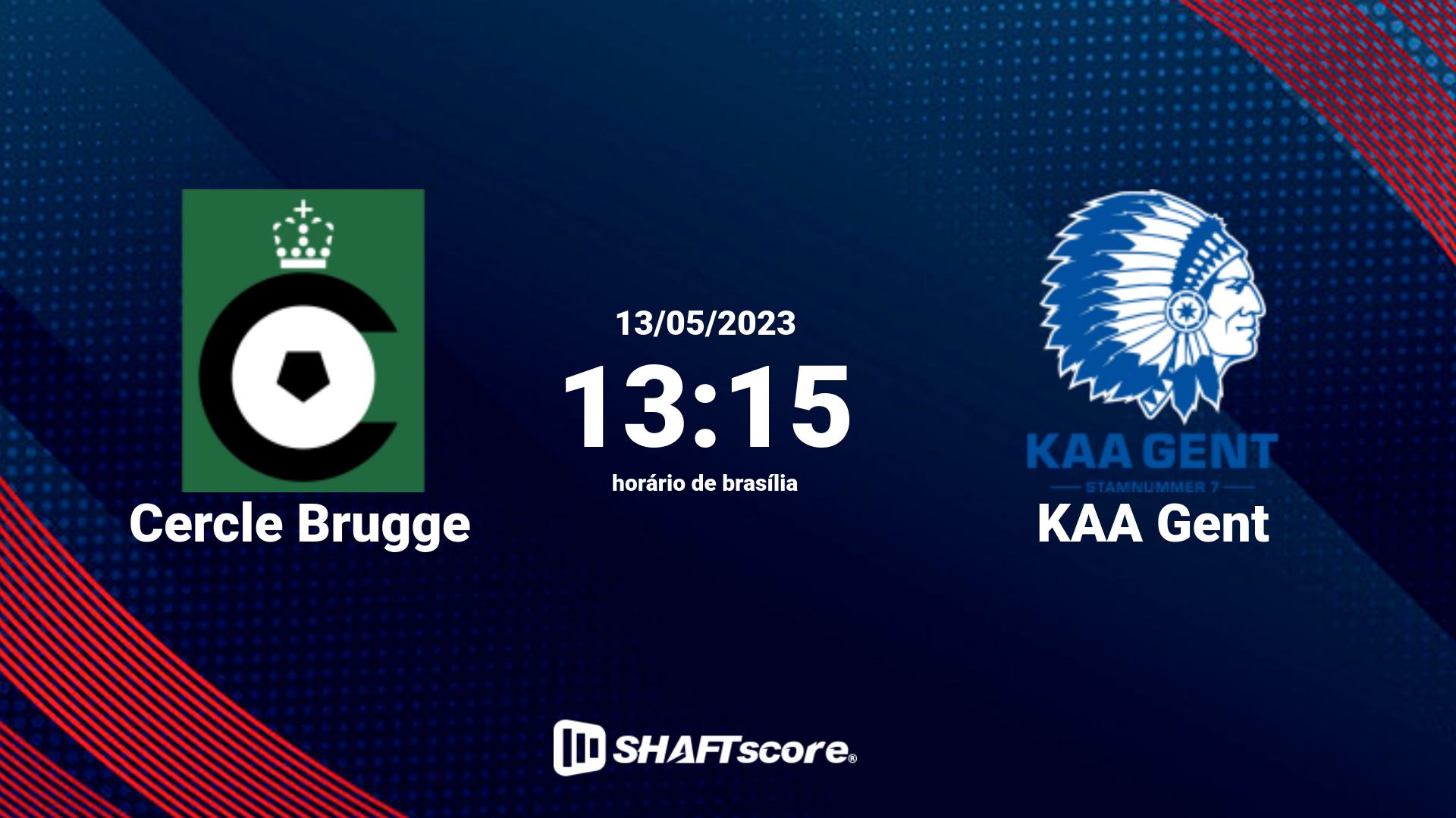 Estatísticas do jogo Cercle Brugge vs KAA Gent 13.05 13:15