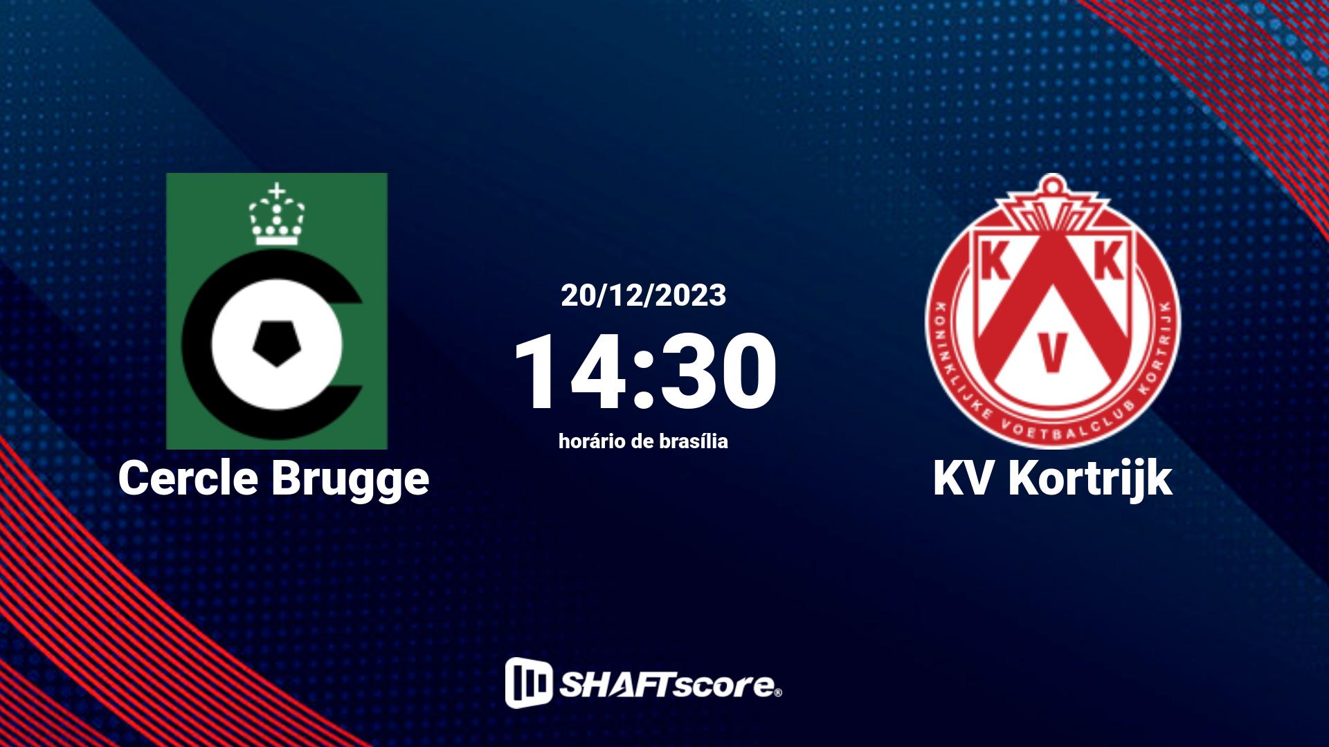 Estatísticas do jogo Cercle Brugge vs KV Kortrijk 20.12 14:30