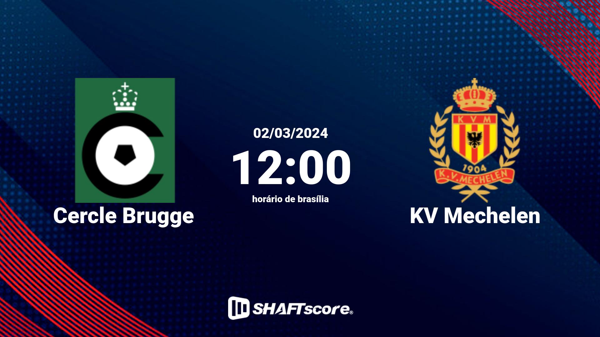 Estatísticas do jogo Cercle Brugge vs KV Mechelen 02.03 12:00