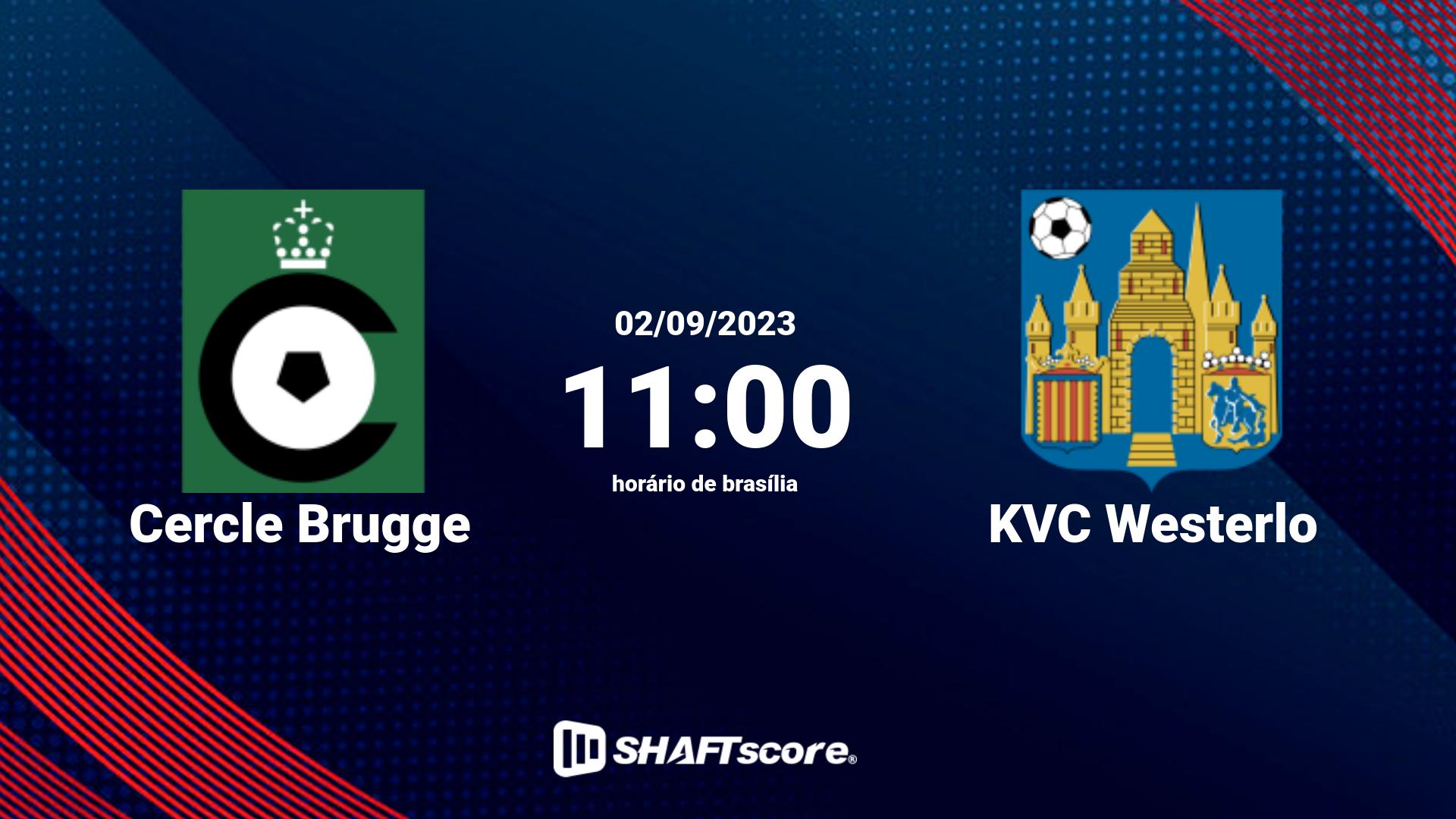 Estatísticas do jogo Cercle Brugge vs KVC Westerlo 02.09 11:00