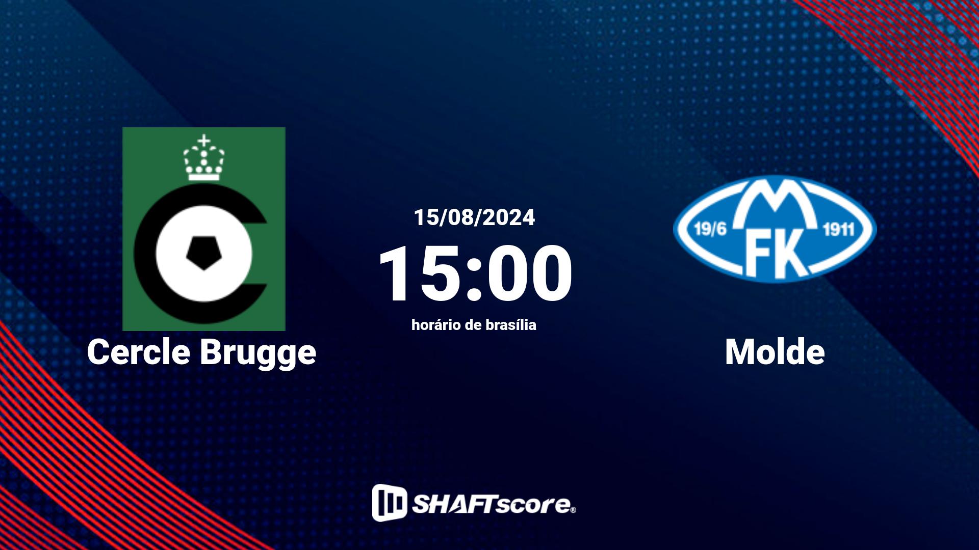 Estatísticas do jogo Cercle Brugge vs Molde 15.08 15:00