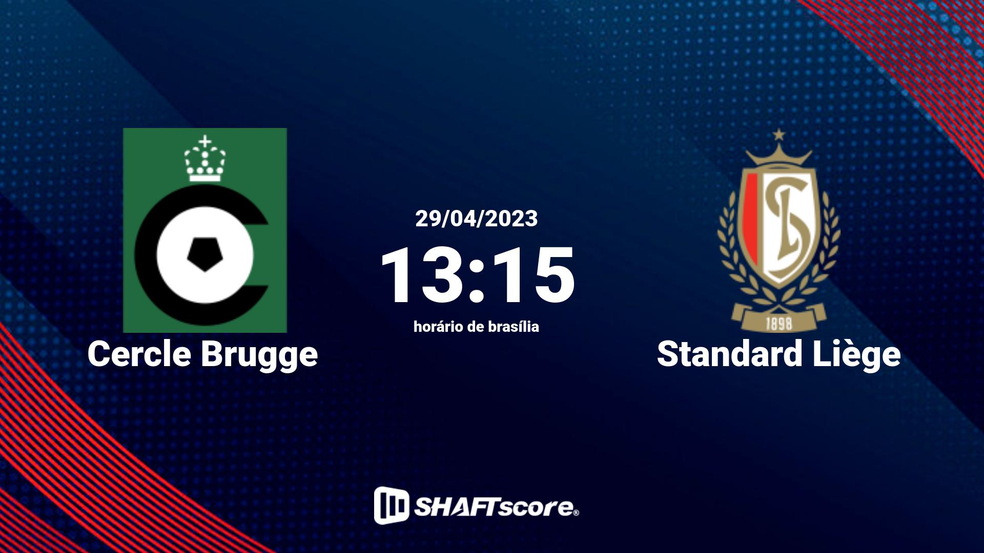 Estatísticas do jogo Cercle Brugge vs Standard Liège 29.04 13:15