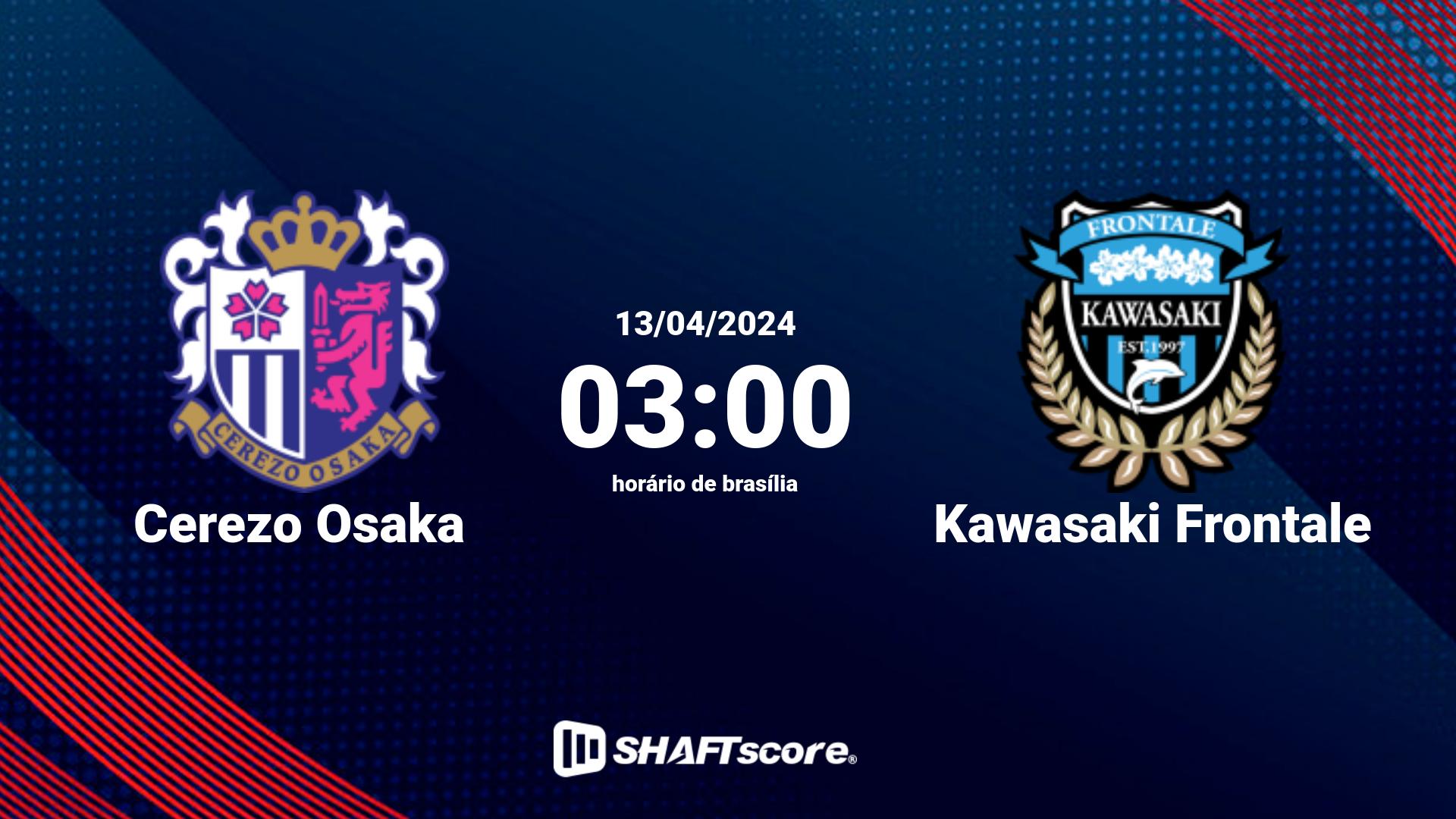 Estatísticas do jogo Cerezo Osaka vs Kawasaki Frontale 13.04 03:00