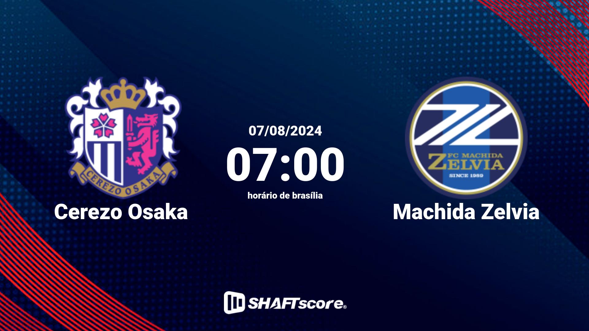 Estatísticas do jogo Cerezo Osaka vs Machida Zelvia 07.08 07:00