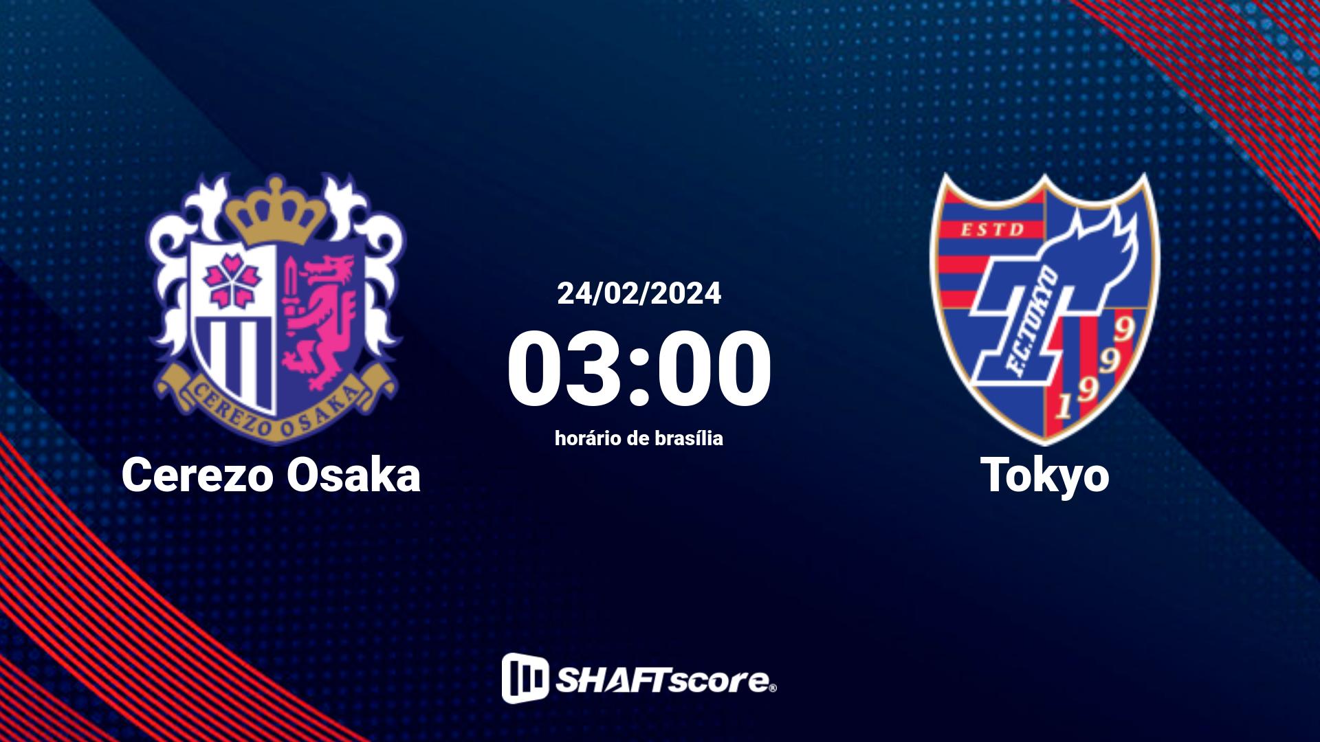 Estatísticas do jogo Cerezo Osaka vs Tokyo 24.02 03:00