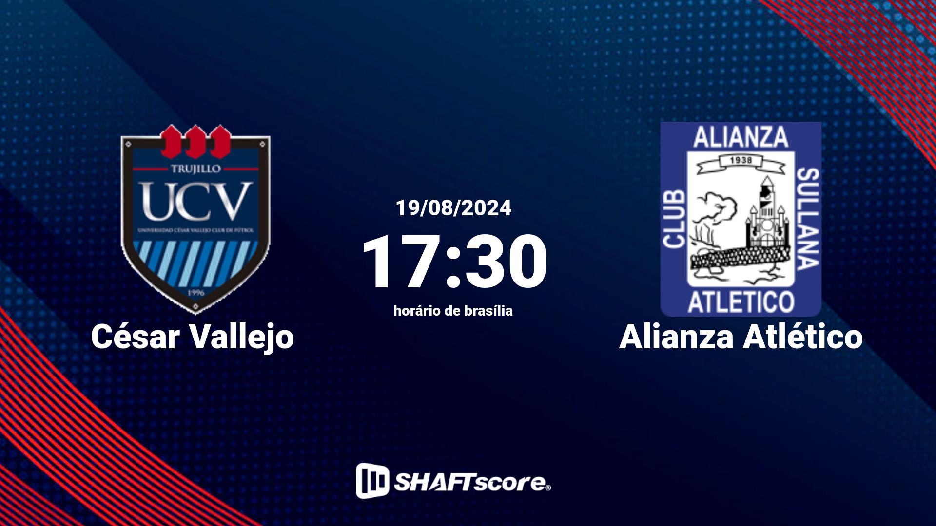 Estatísticas do jogo César Vallejo vs Alianza Atlético 19.08 17:30