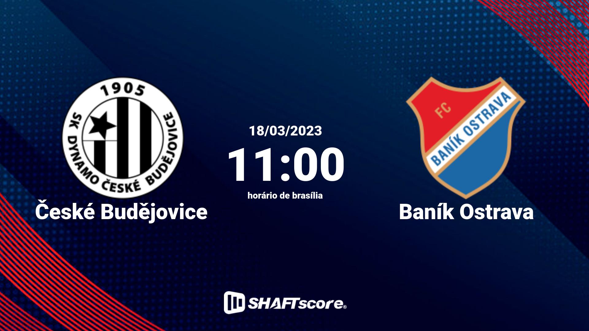 Estatísticas do jogo České Budějovice vs Baník Ostrava 18.03 11:00