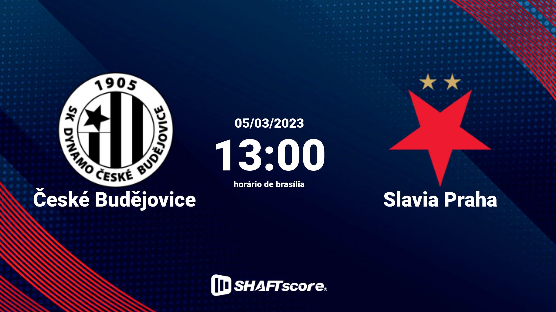 Estatísticas do jogo České Budějovice vs Slavia Praha 05.03 13:00