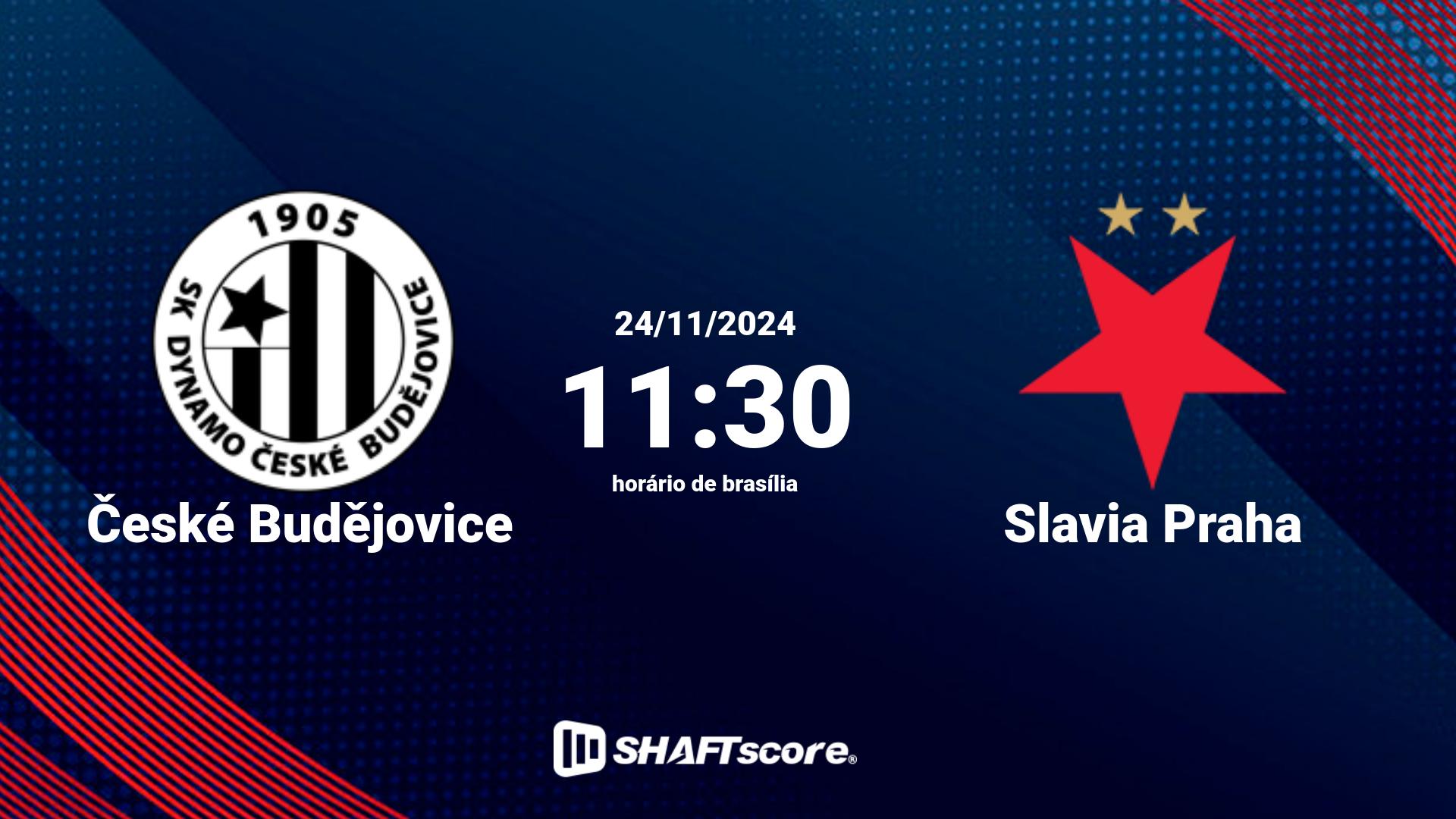 Estatísticas do jogo České Budějovice vs Slavia Praha 24.11 11:30