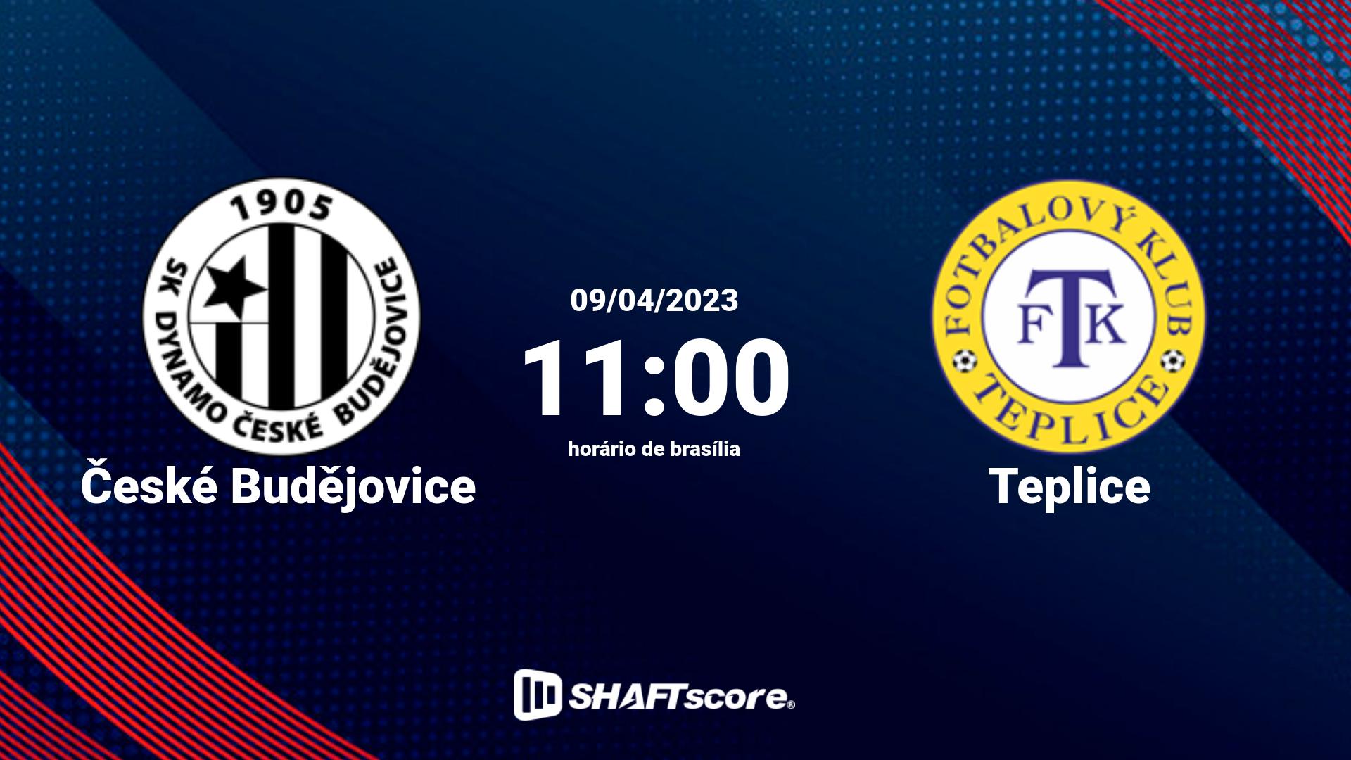 Estatísticas do jogo České Budějovice vs Teplice 09.04 11:00