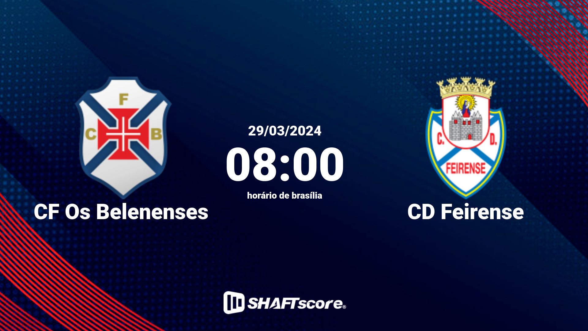 Estatísticas do jogo CF Os Belenenses vs CD Feirense 29.03 08:00
