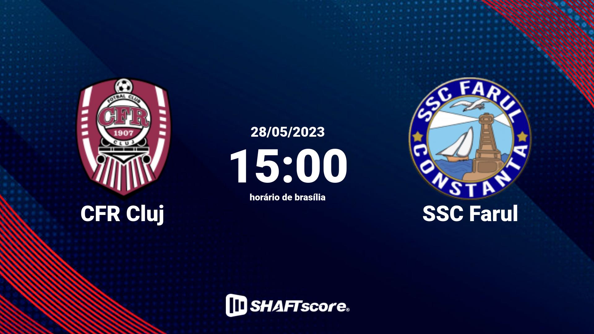 Estatísticas do jogo CFR Cluj vs SSC Farul 28.05 15:00